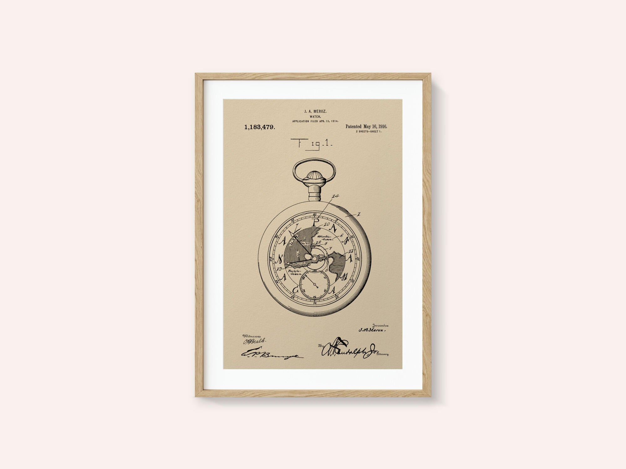 Watch Patent 1916