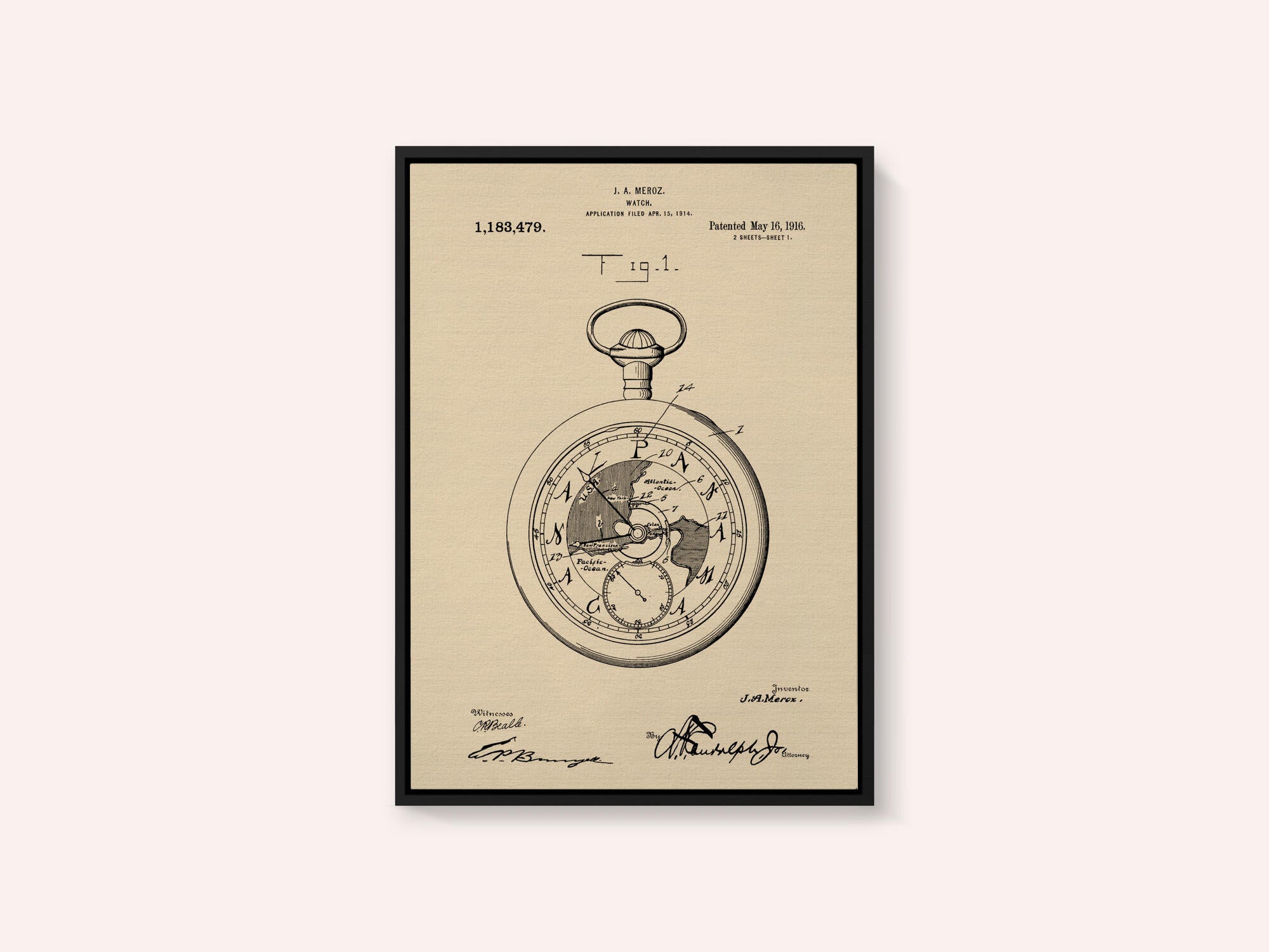 Watch Patent 1916