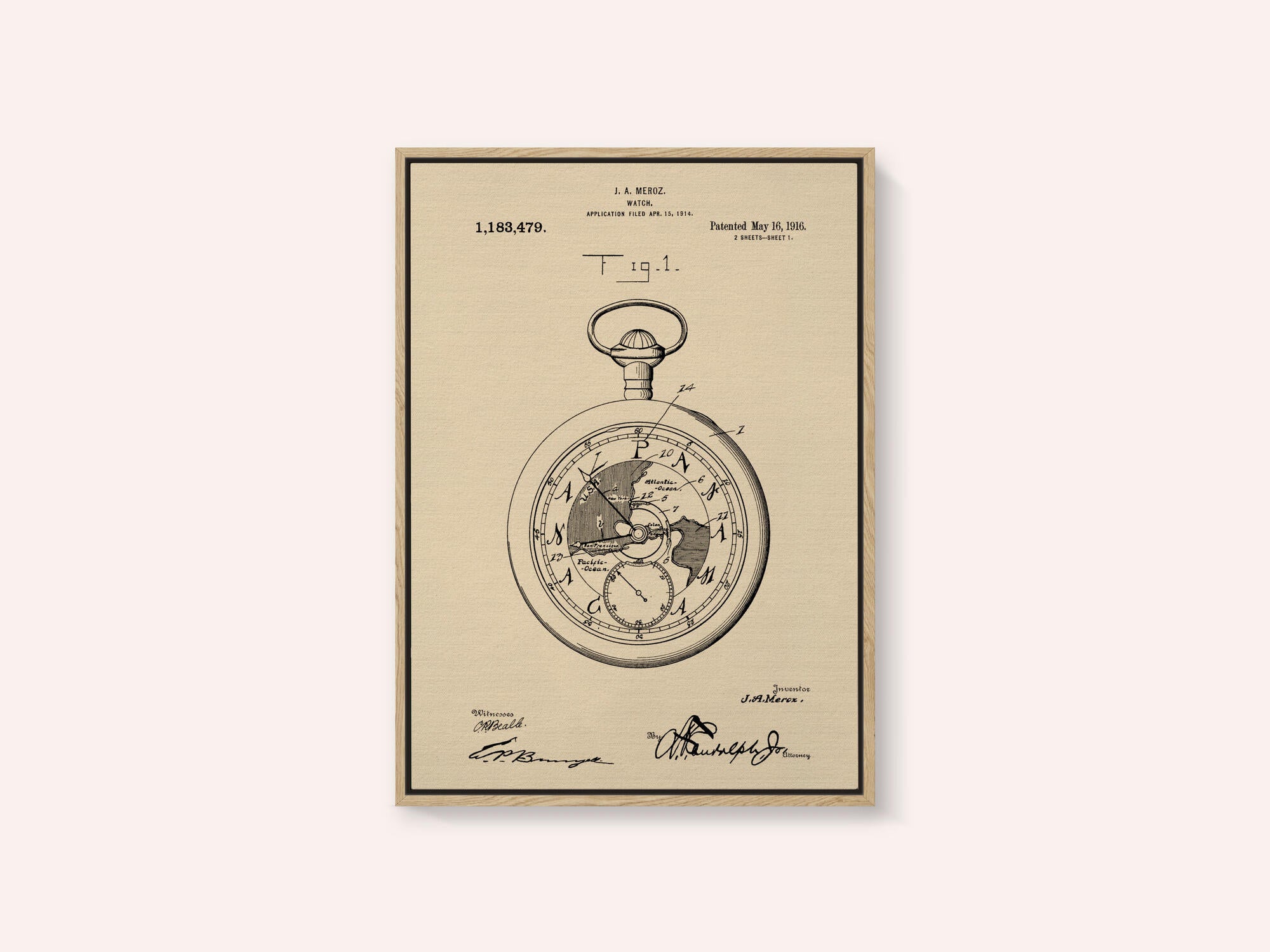 Watch Patent 1916
