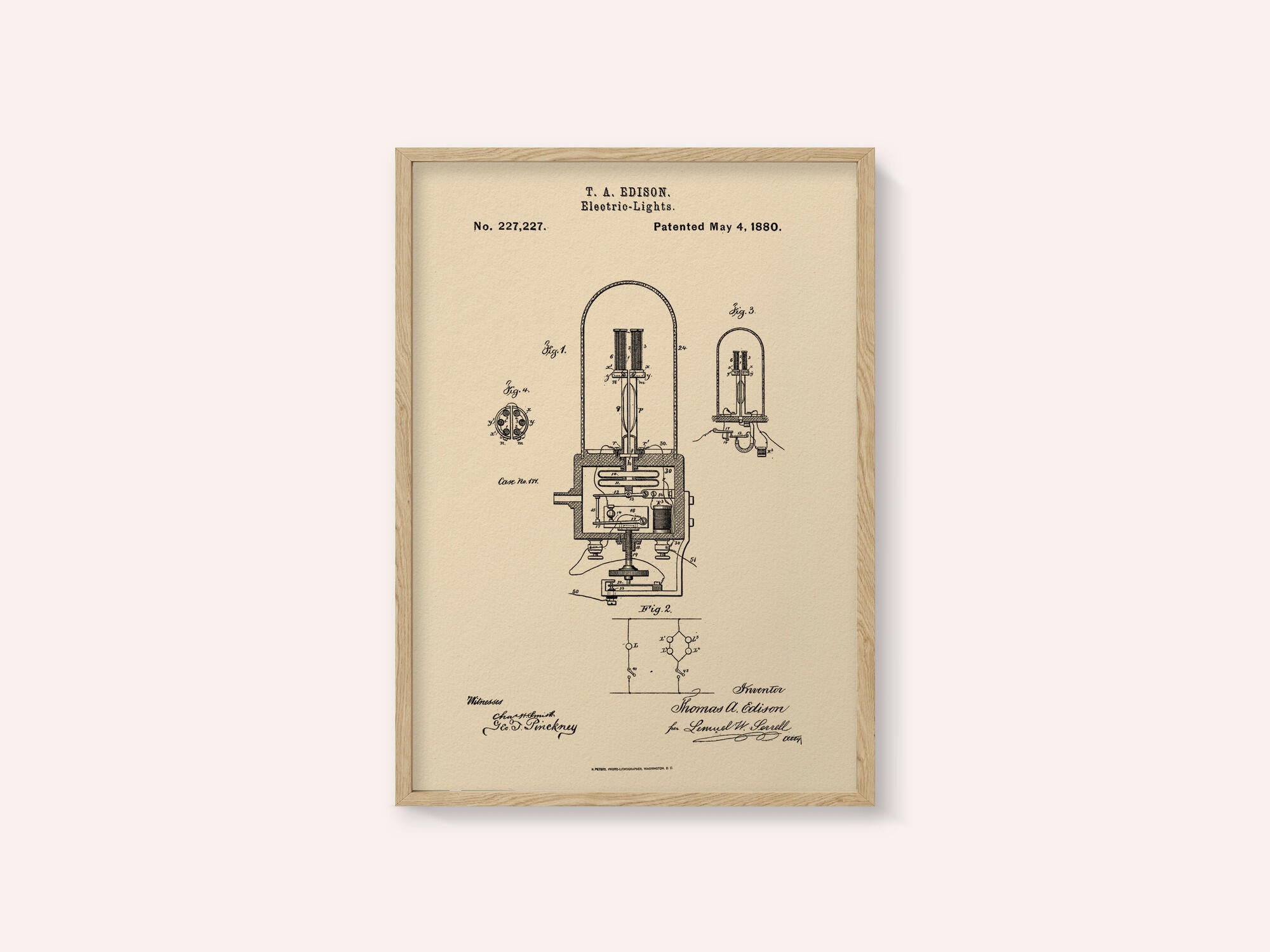 Electric Lights Patent 1880