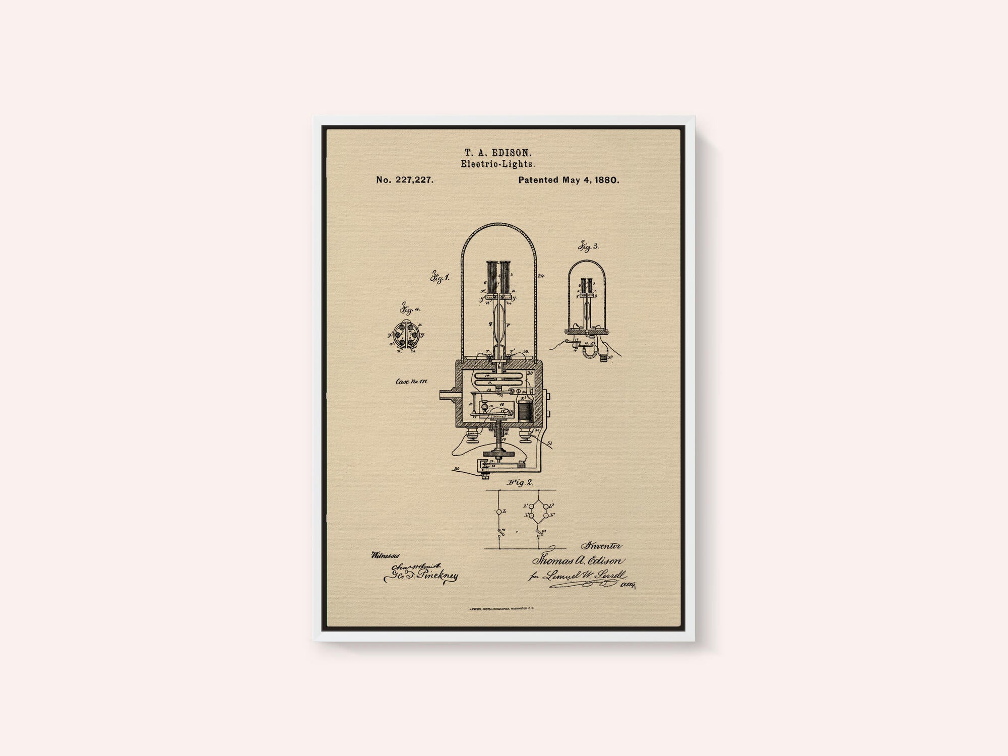 Electric Lights Patent 1880