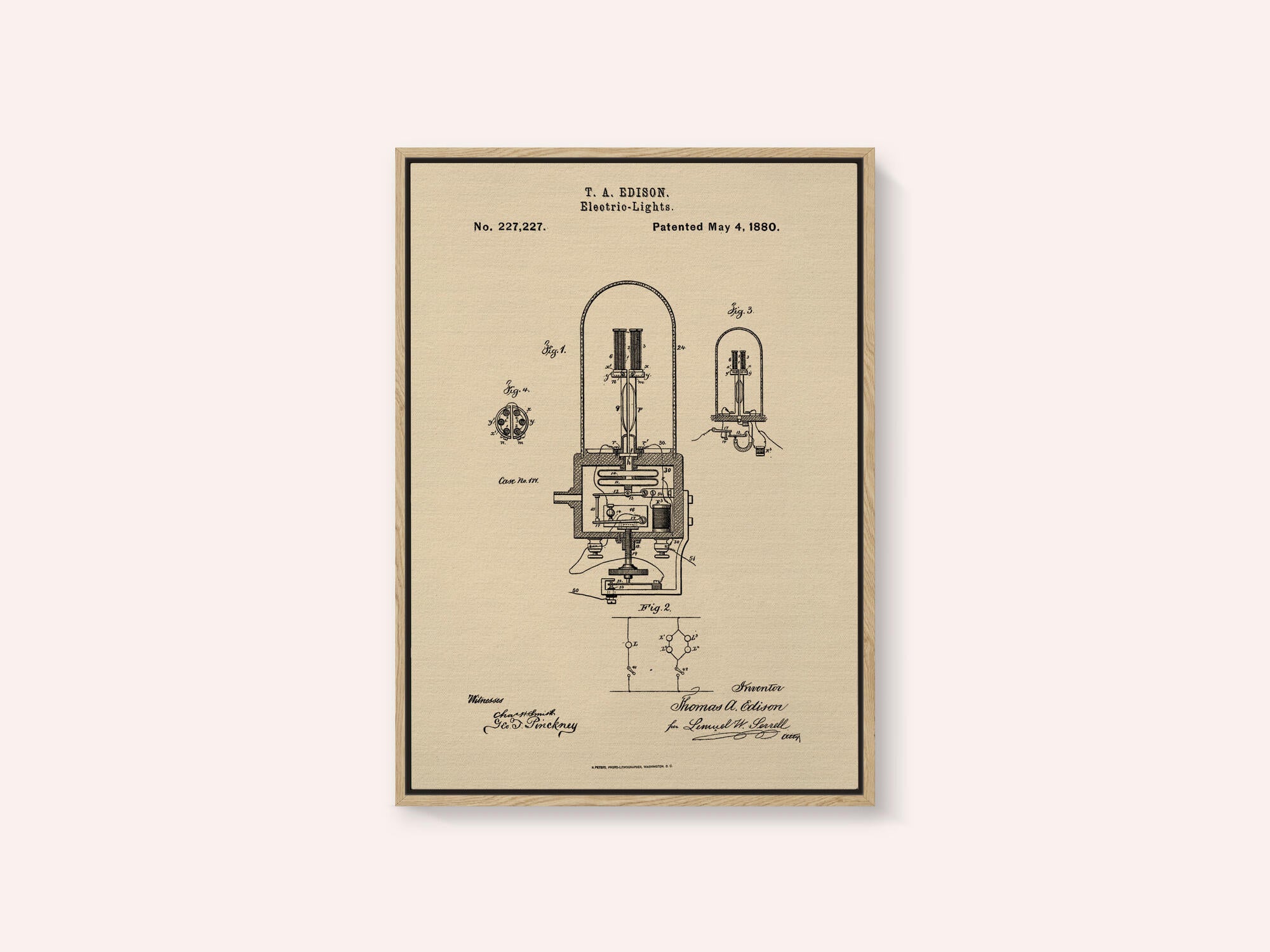 Electric Lights Patent 1880