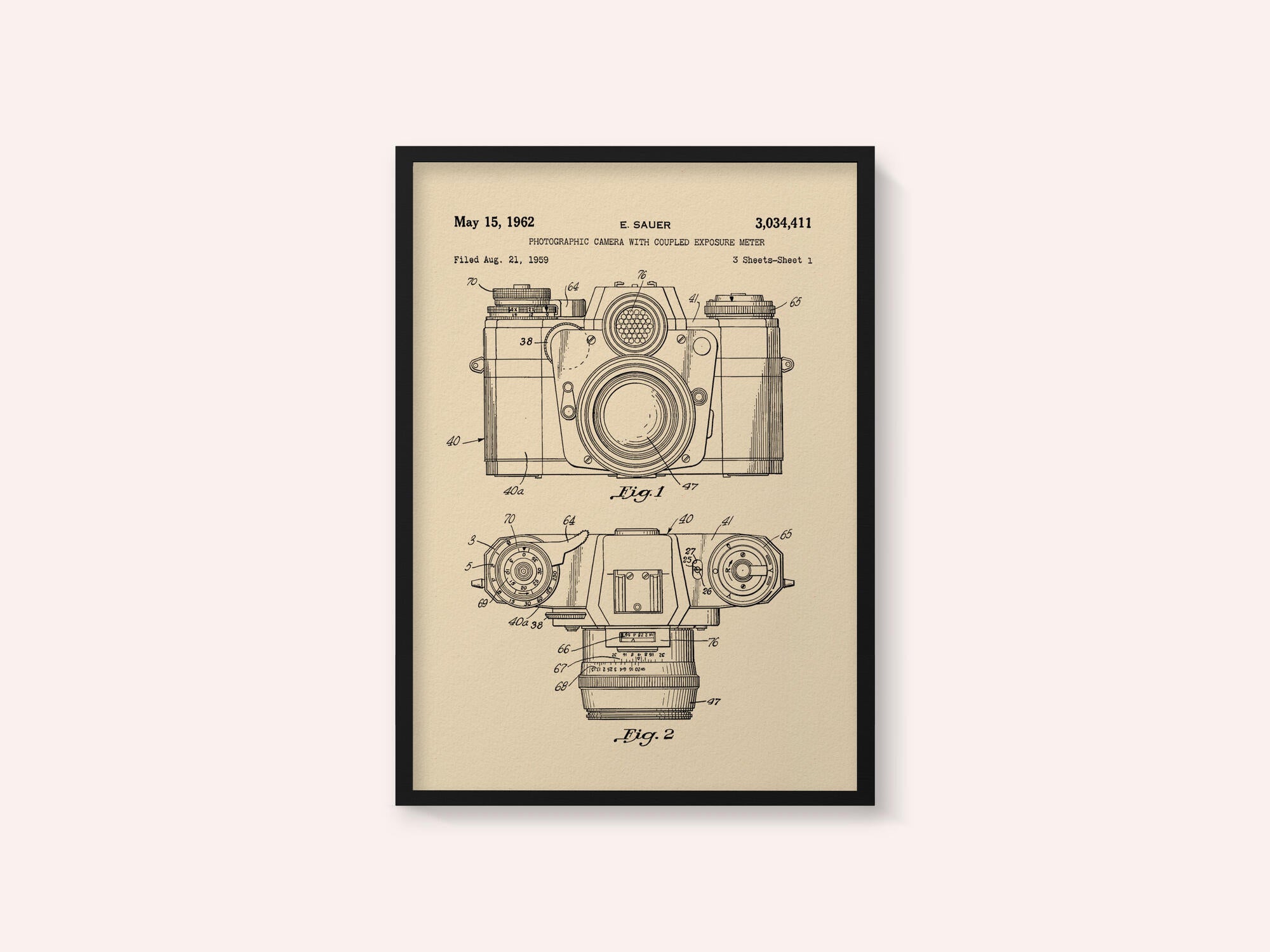 Camera Patent 1962