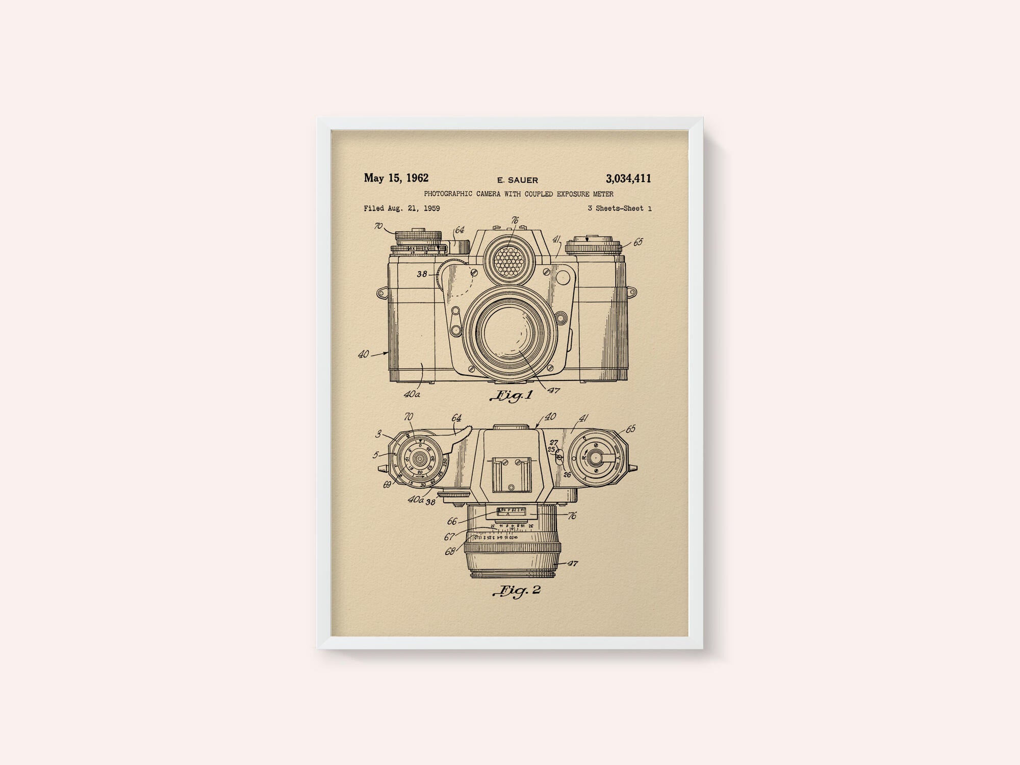 Camera Patent 1962