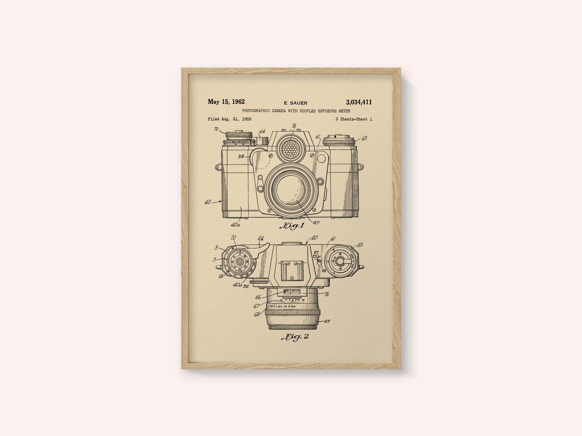 Camera Patent 1962