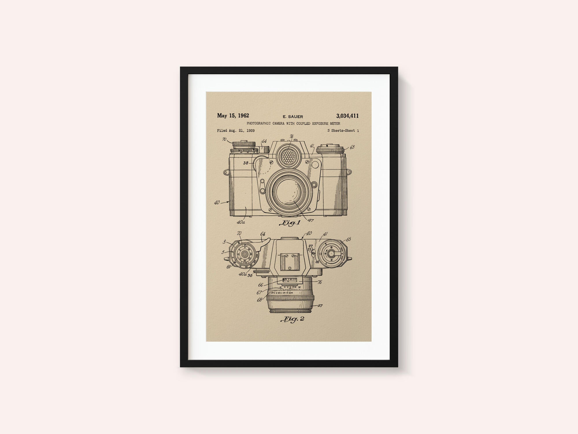 Camera Patent 1962
