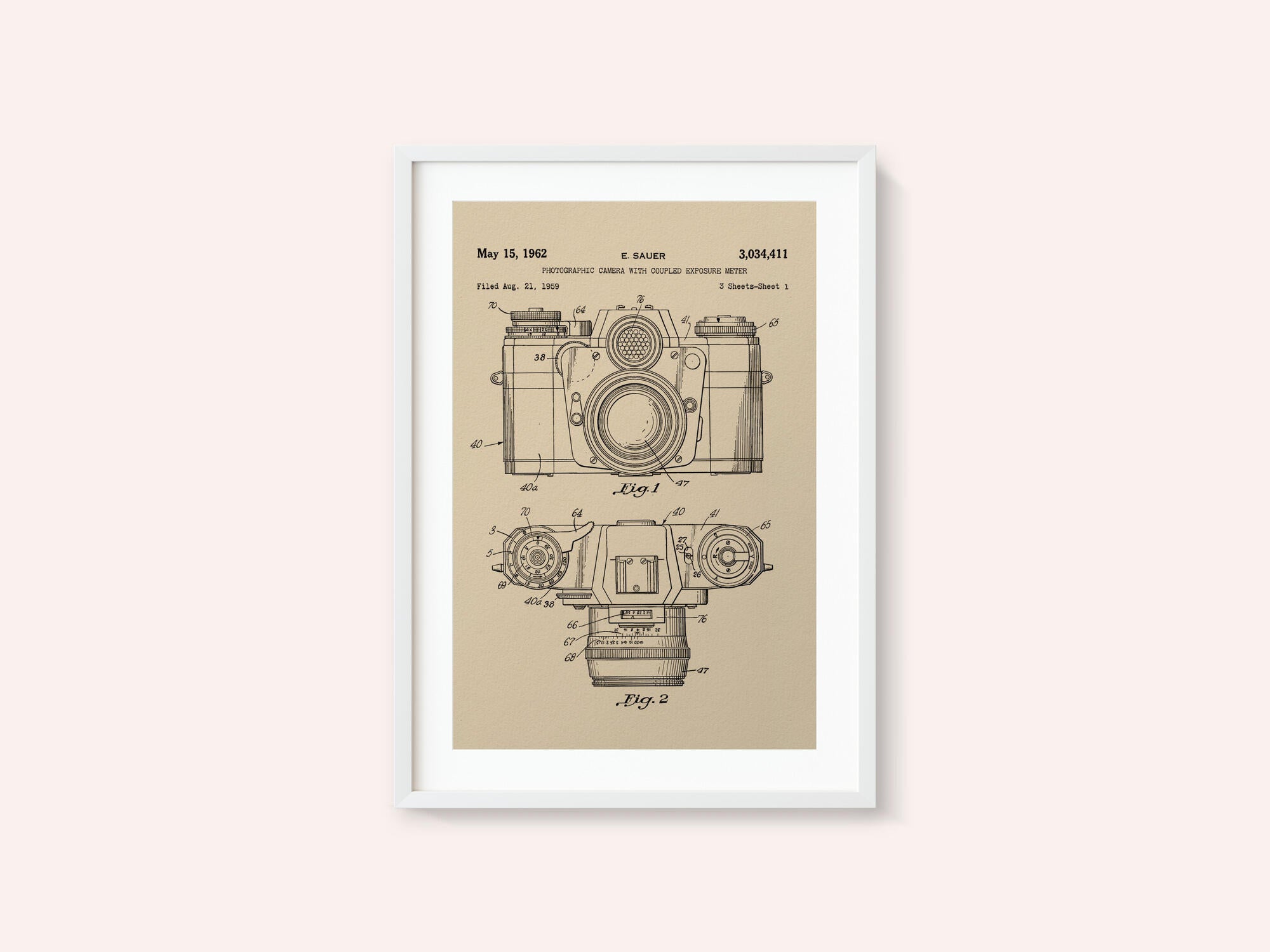 Camera Patent 1962