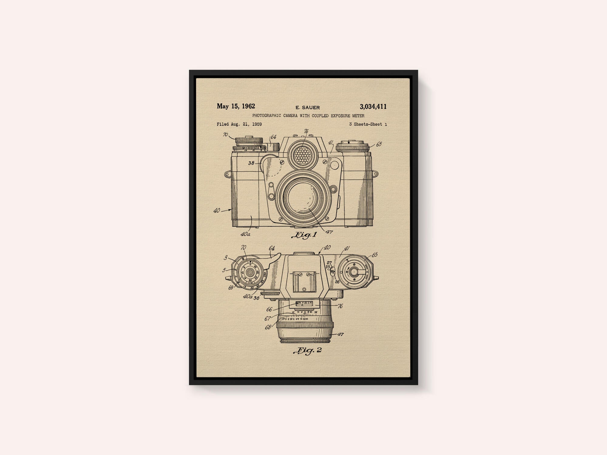 Camera Patent 1962