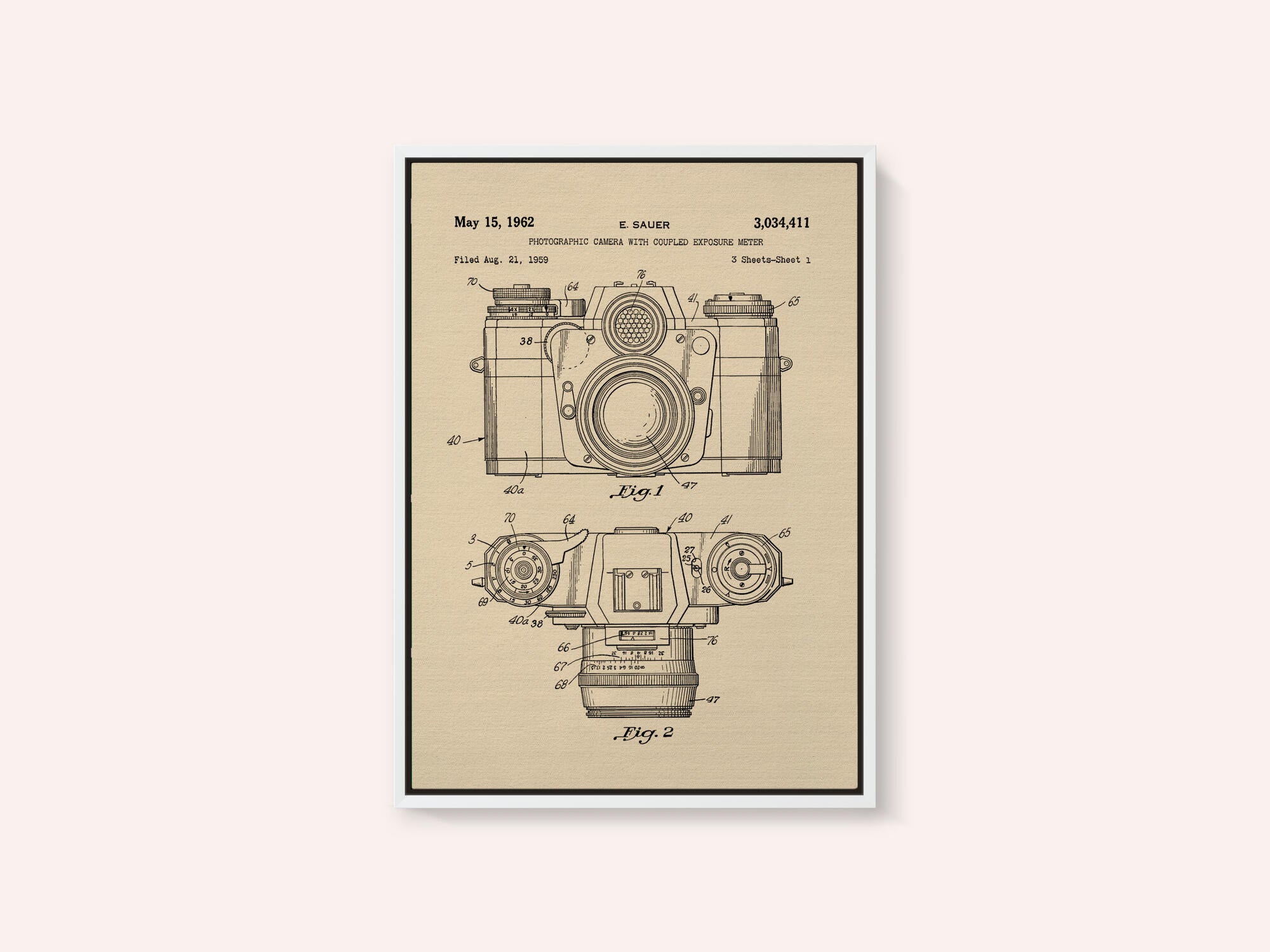 Camera Patent 1962