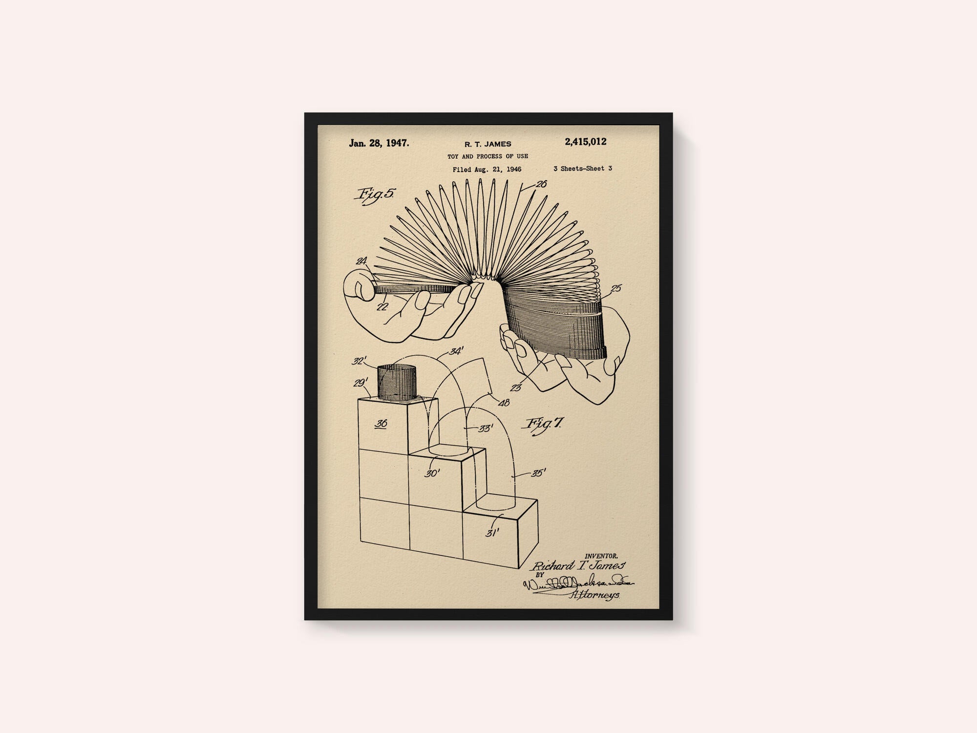 Toy and Process of Use Patent 1947