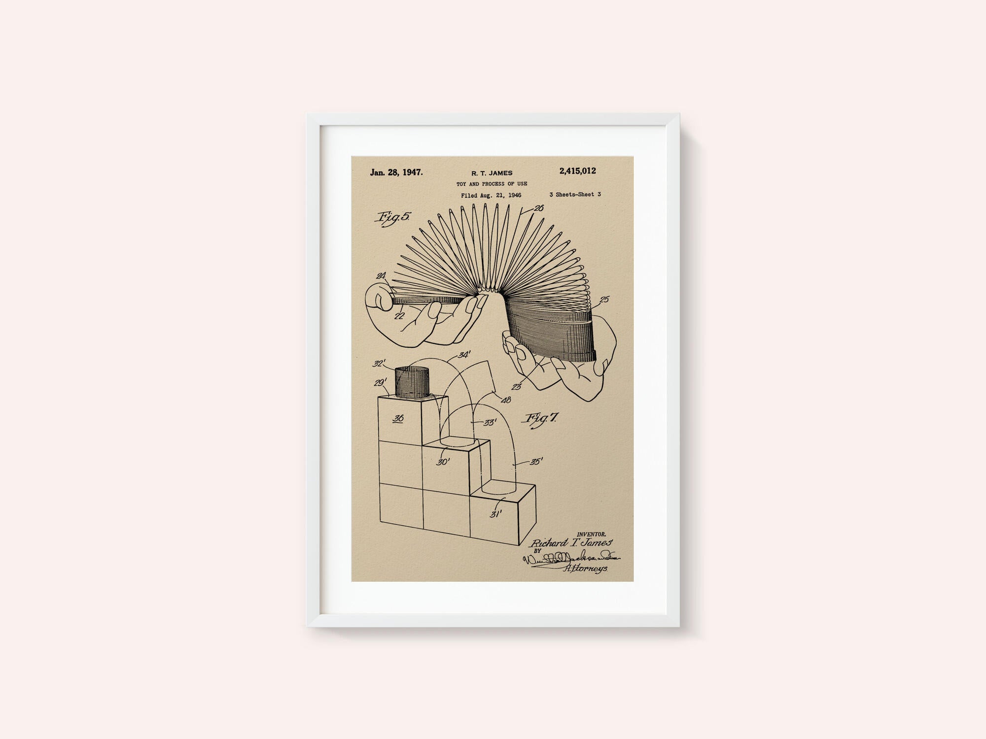 Toy and Process of Use Patent 1947