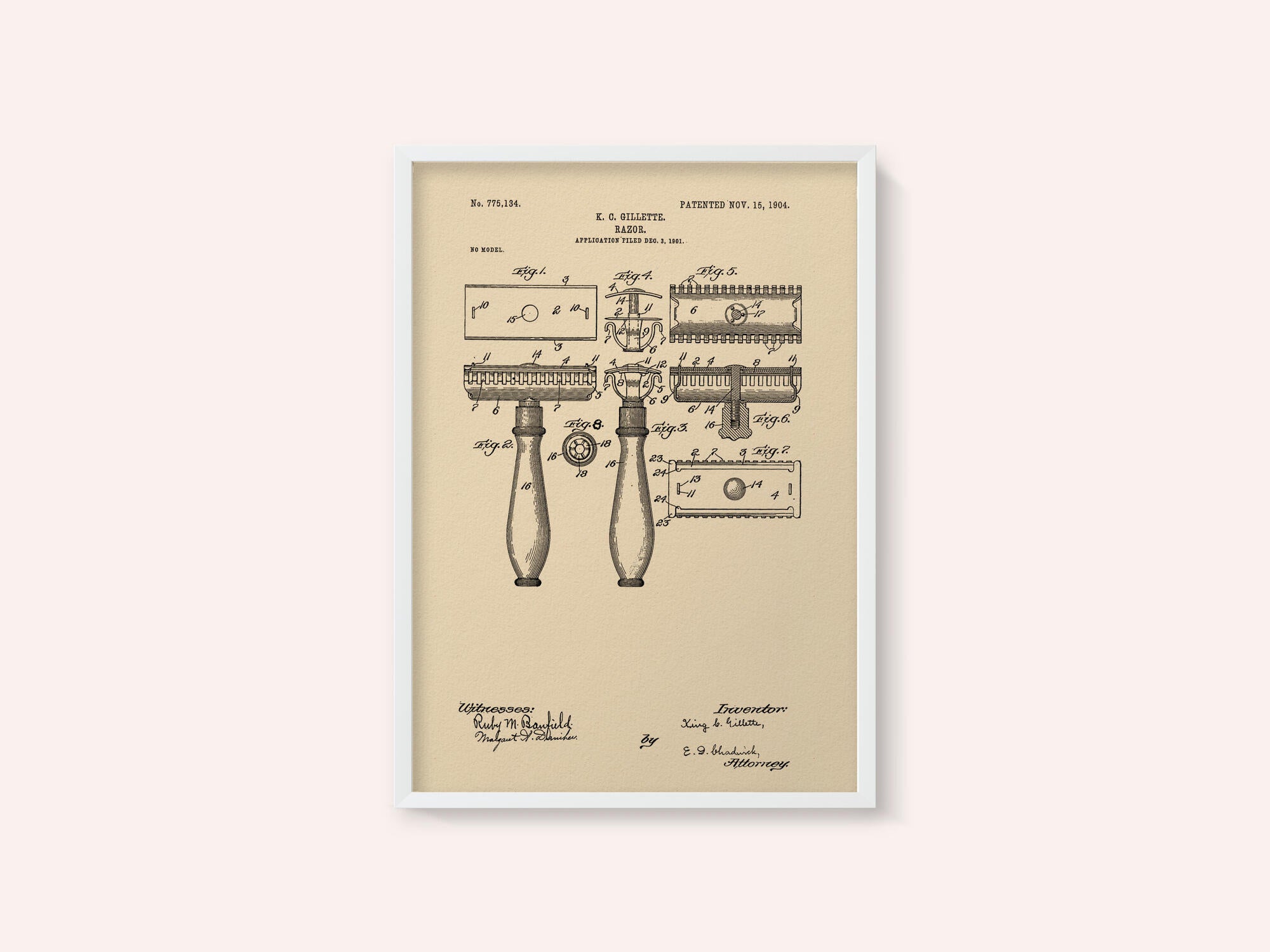 Razor Patent 1904