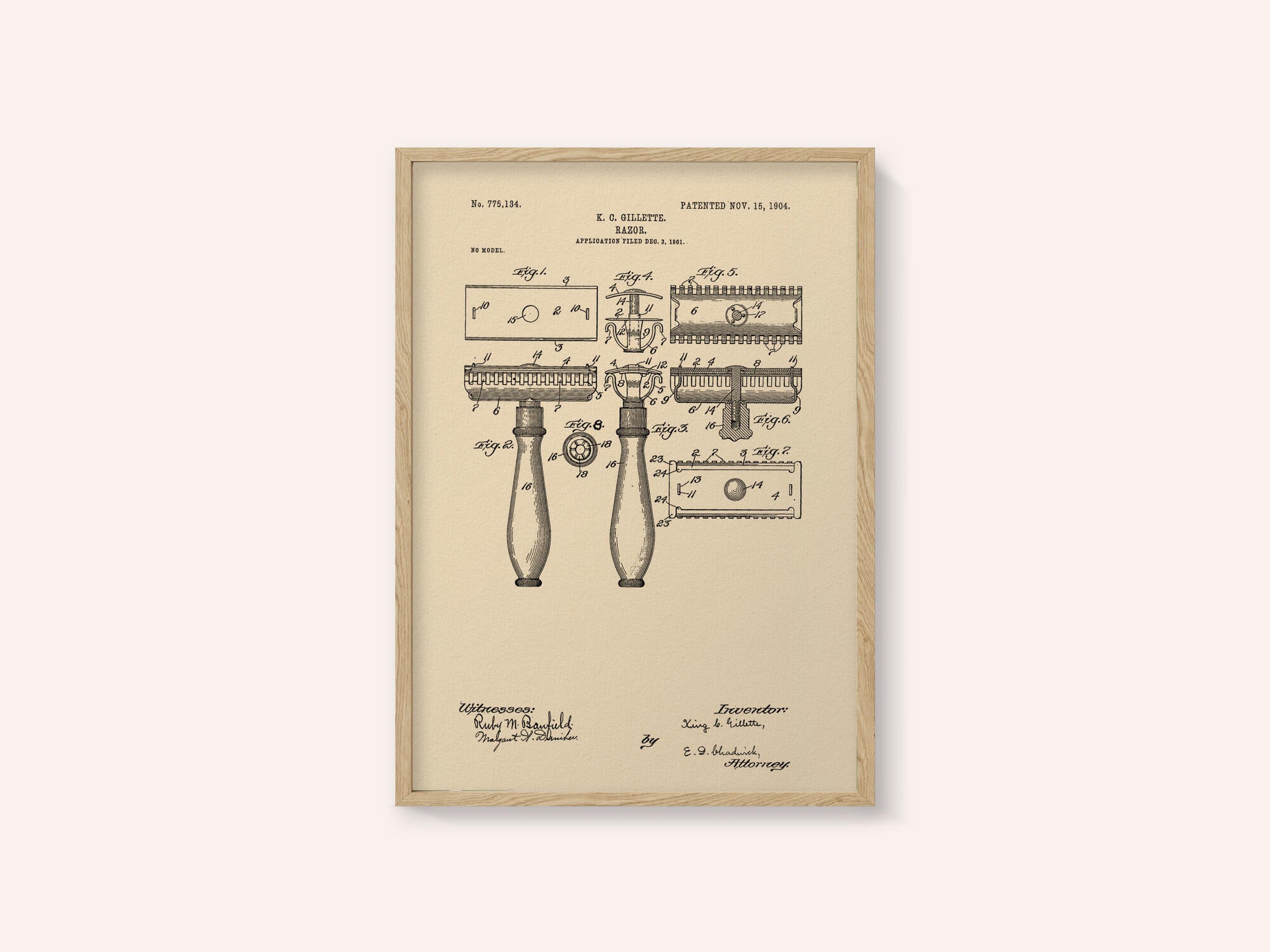 Razor Patent 1904
