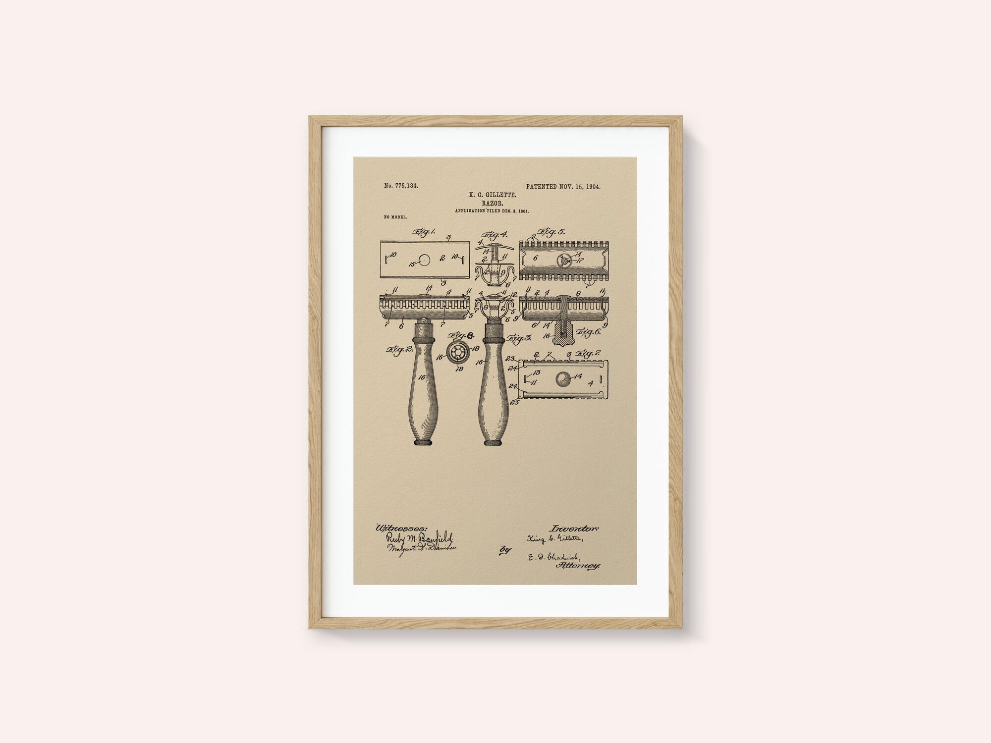 Razor Patent 1904