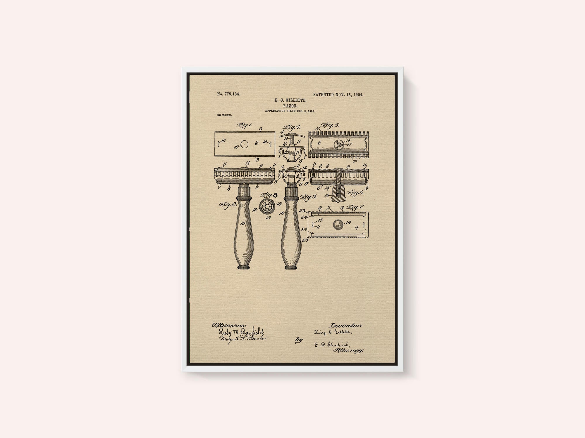 Razor Patent 1904