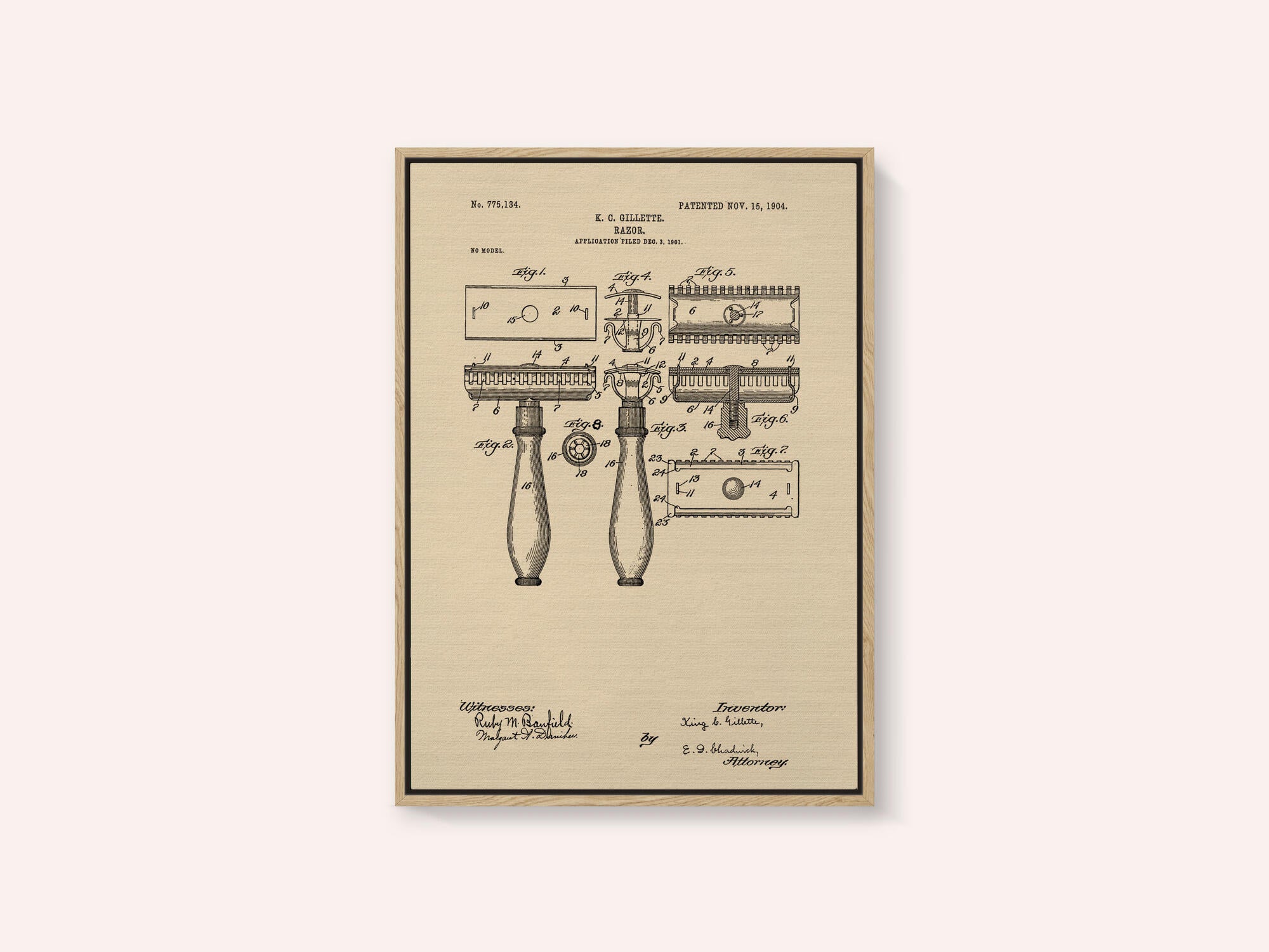Razor Patent 1904