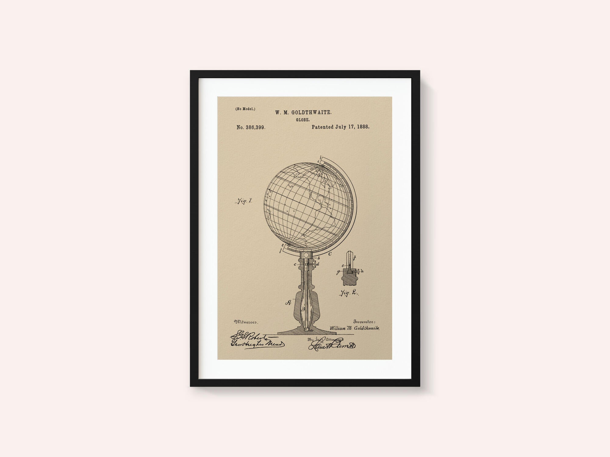 Globe Patent 1888