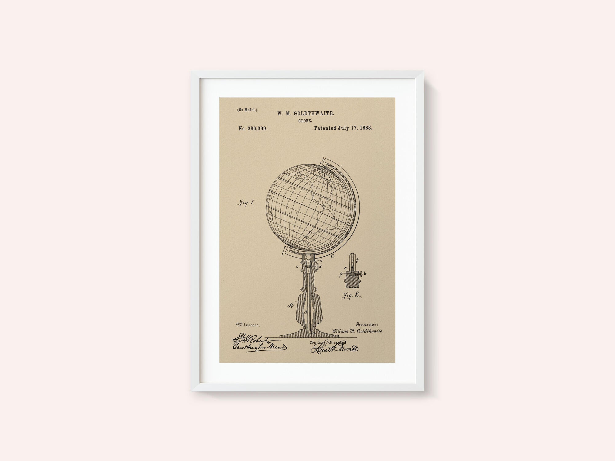 Globe Patent 1888