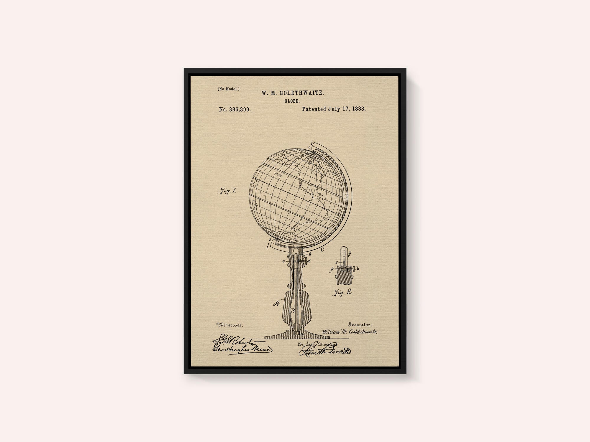 Globe Patent 1888