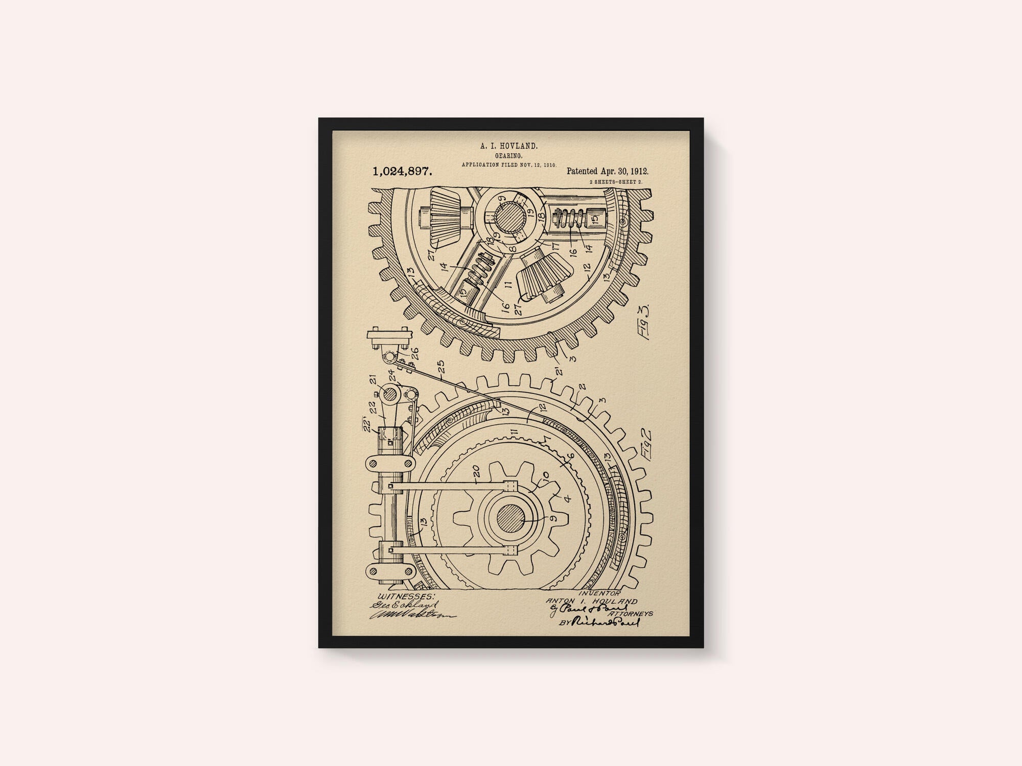 Gearing Patent 1912