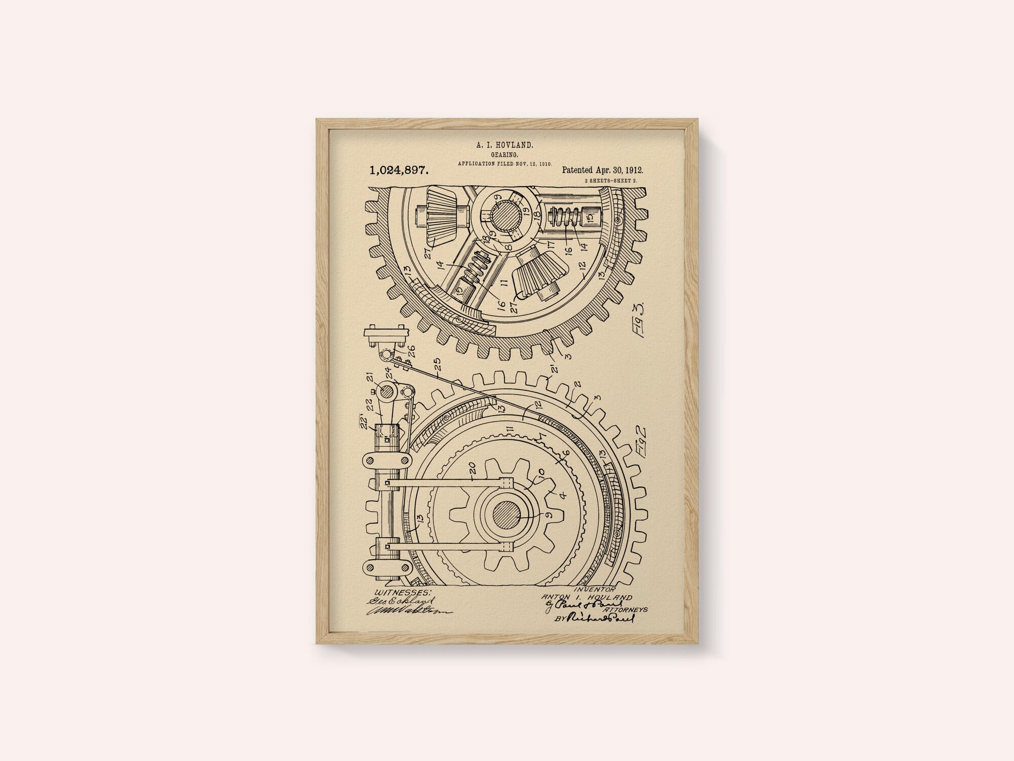 Gearing Patent 1912