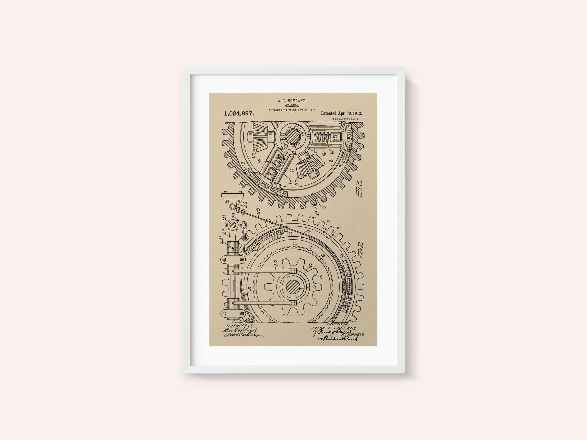 Gearing Patent 1912
