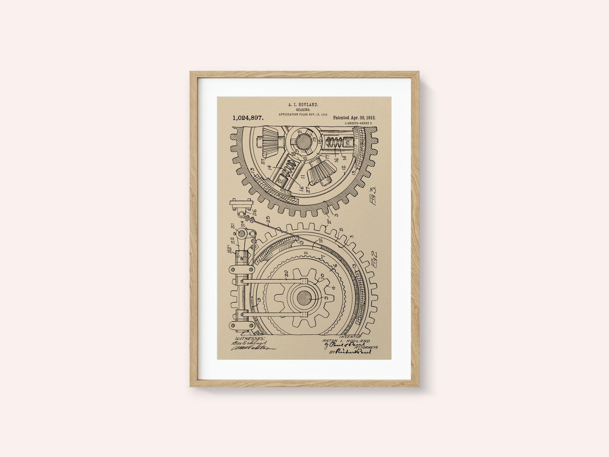 Gearing Patent 1912