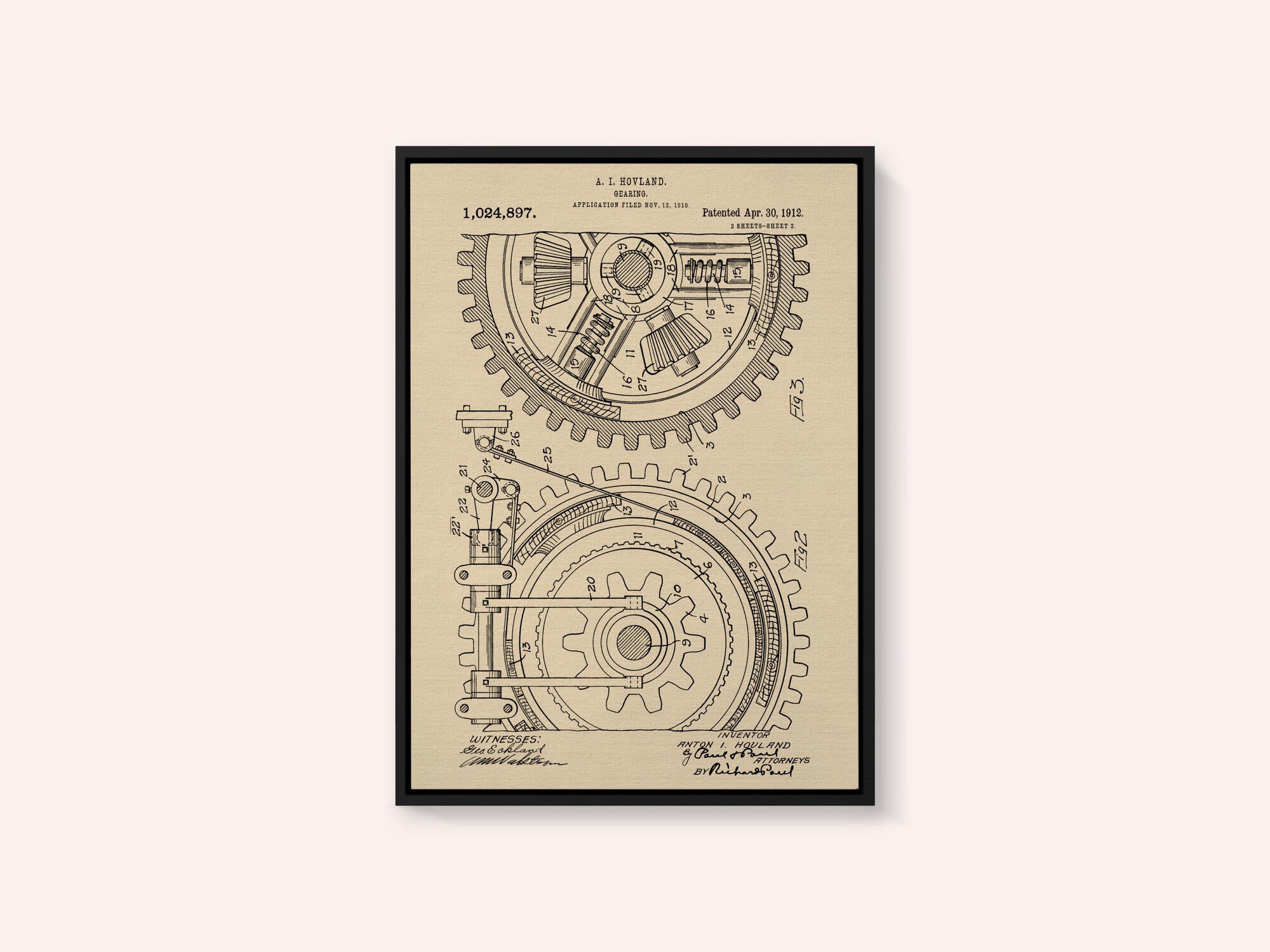 Gearing Patent 1912