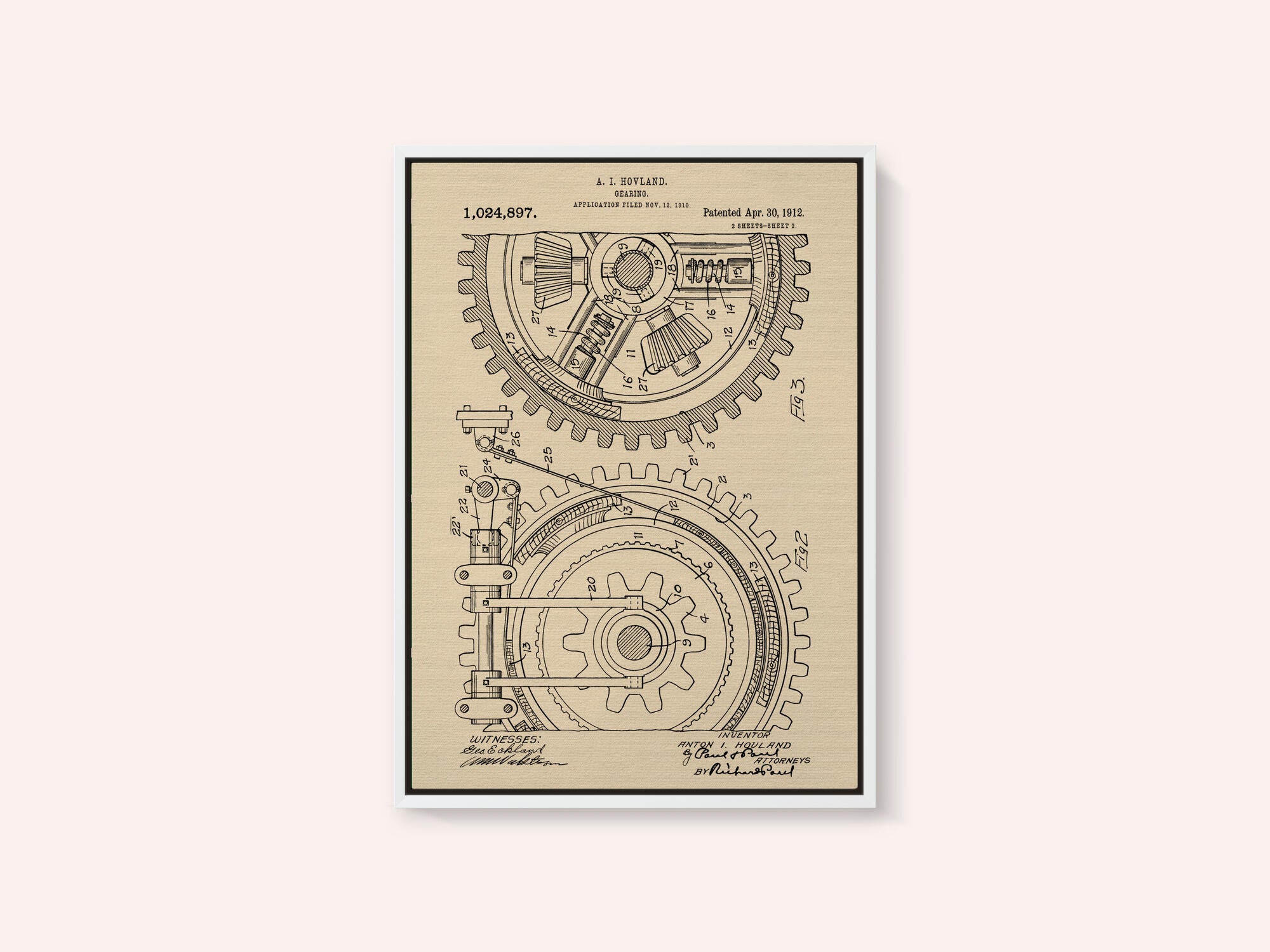 Gearing Patent 1912