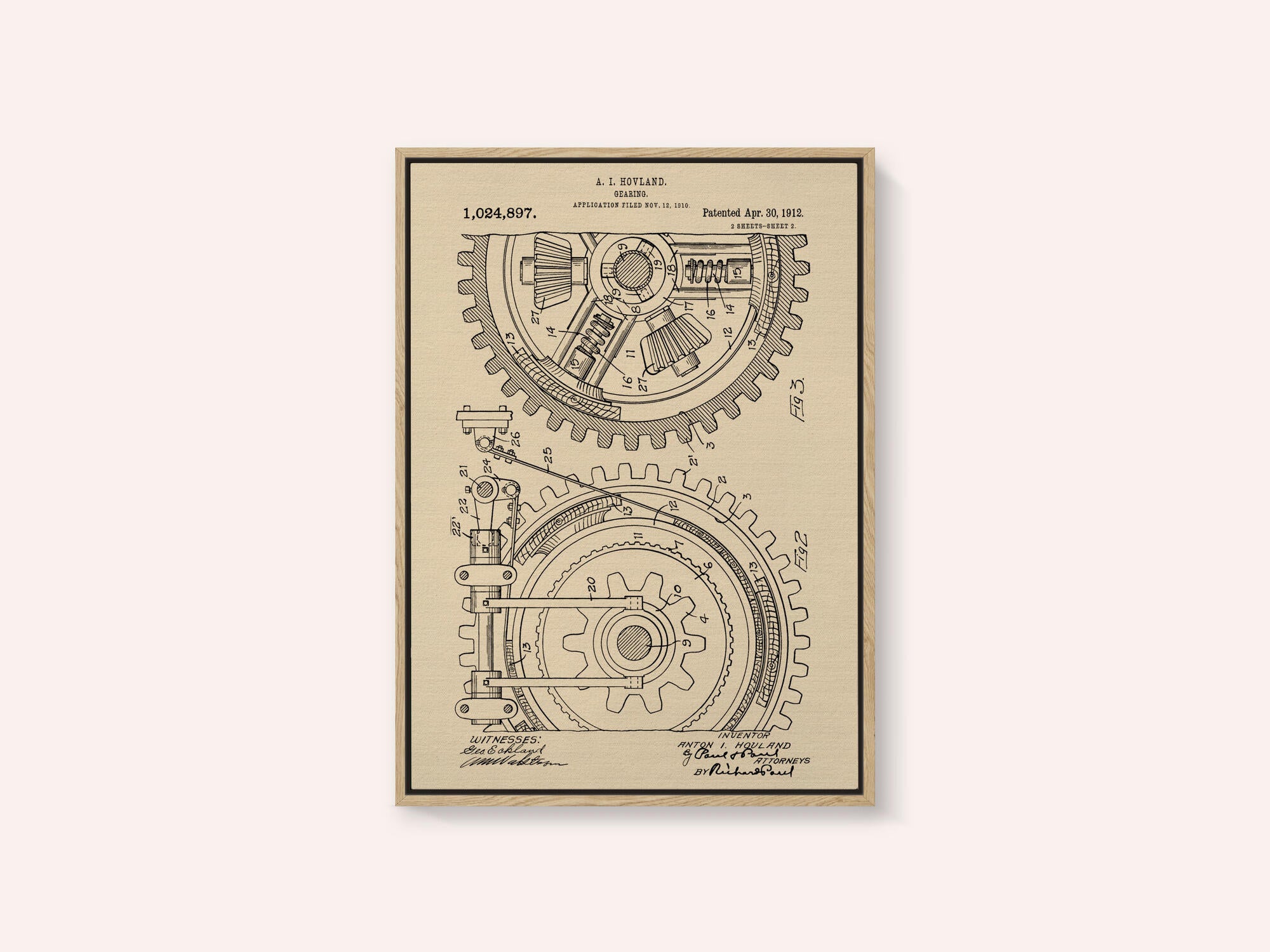 Gearing Patent 1912