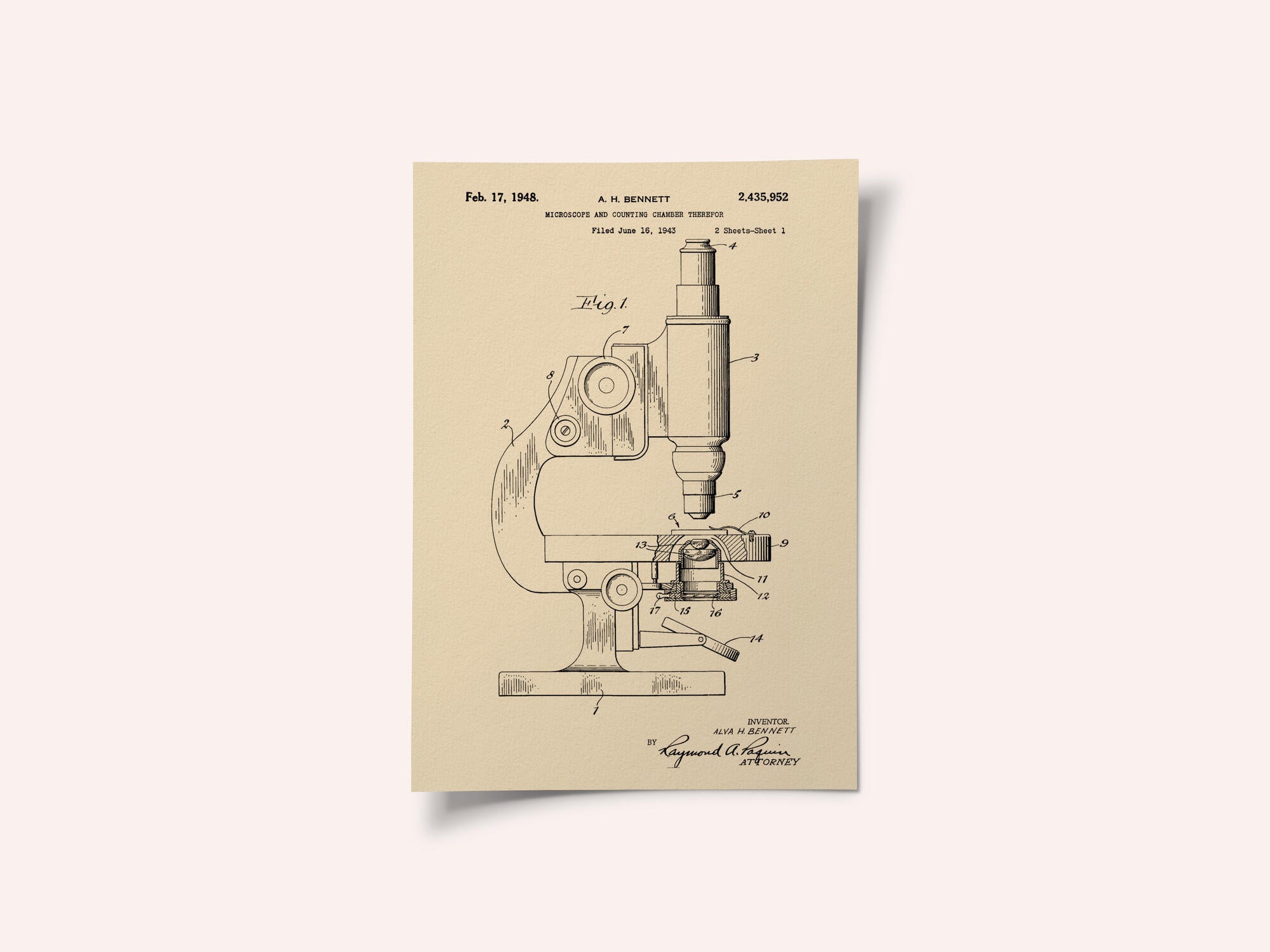 Microscope Patent 1948