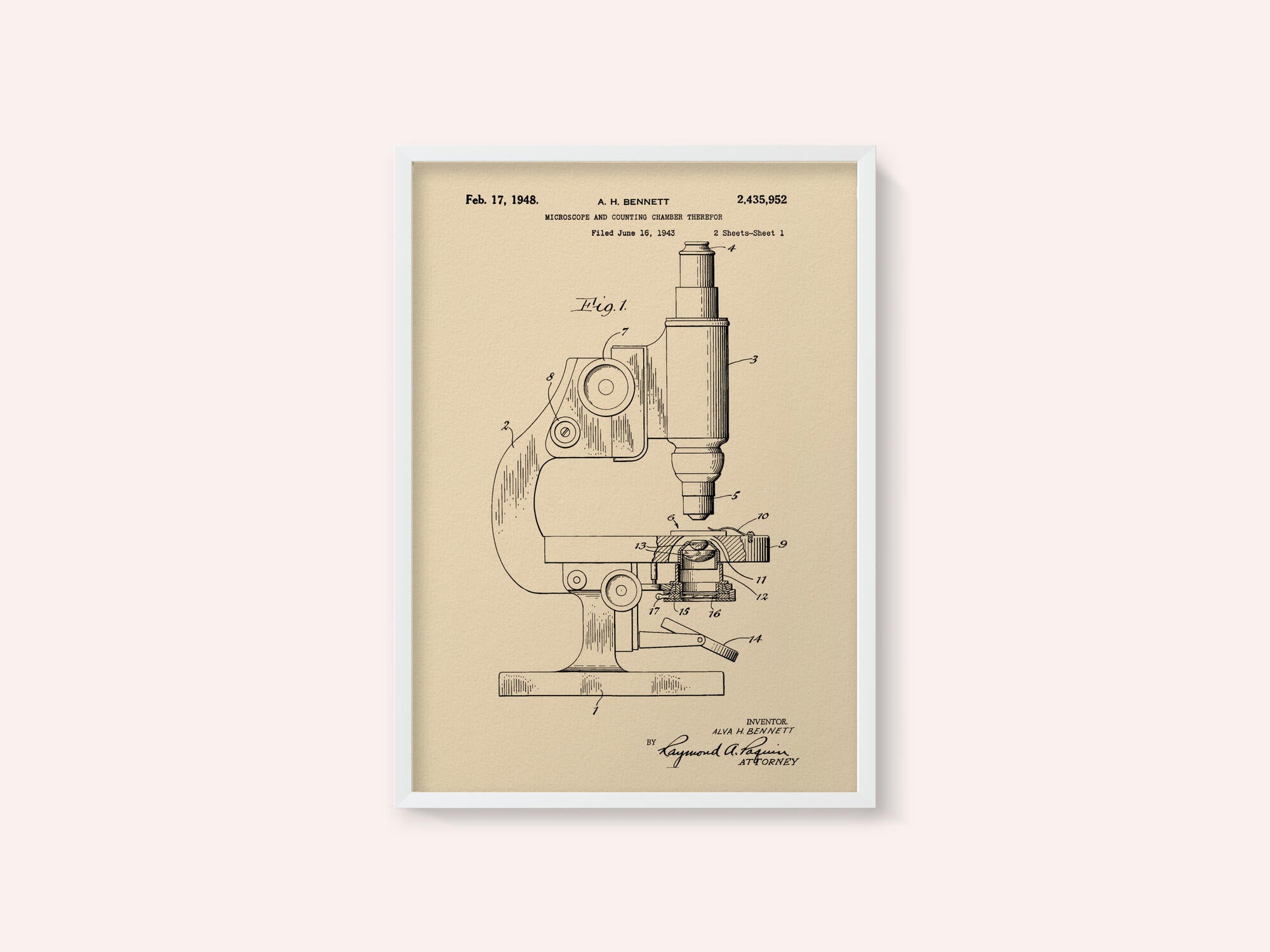 Microscope Patent 1948