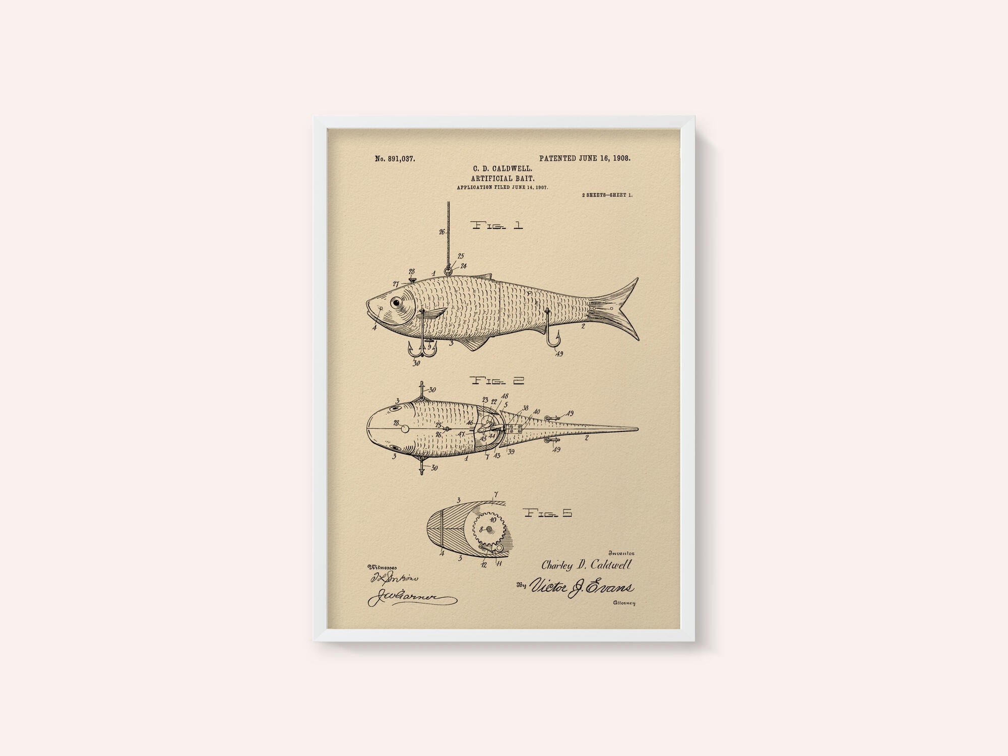 Artificial Bait Patent 1908