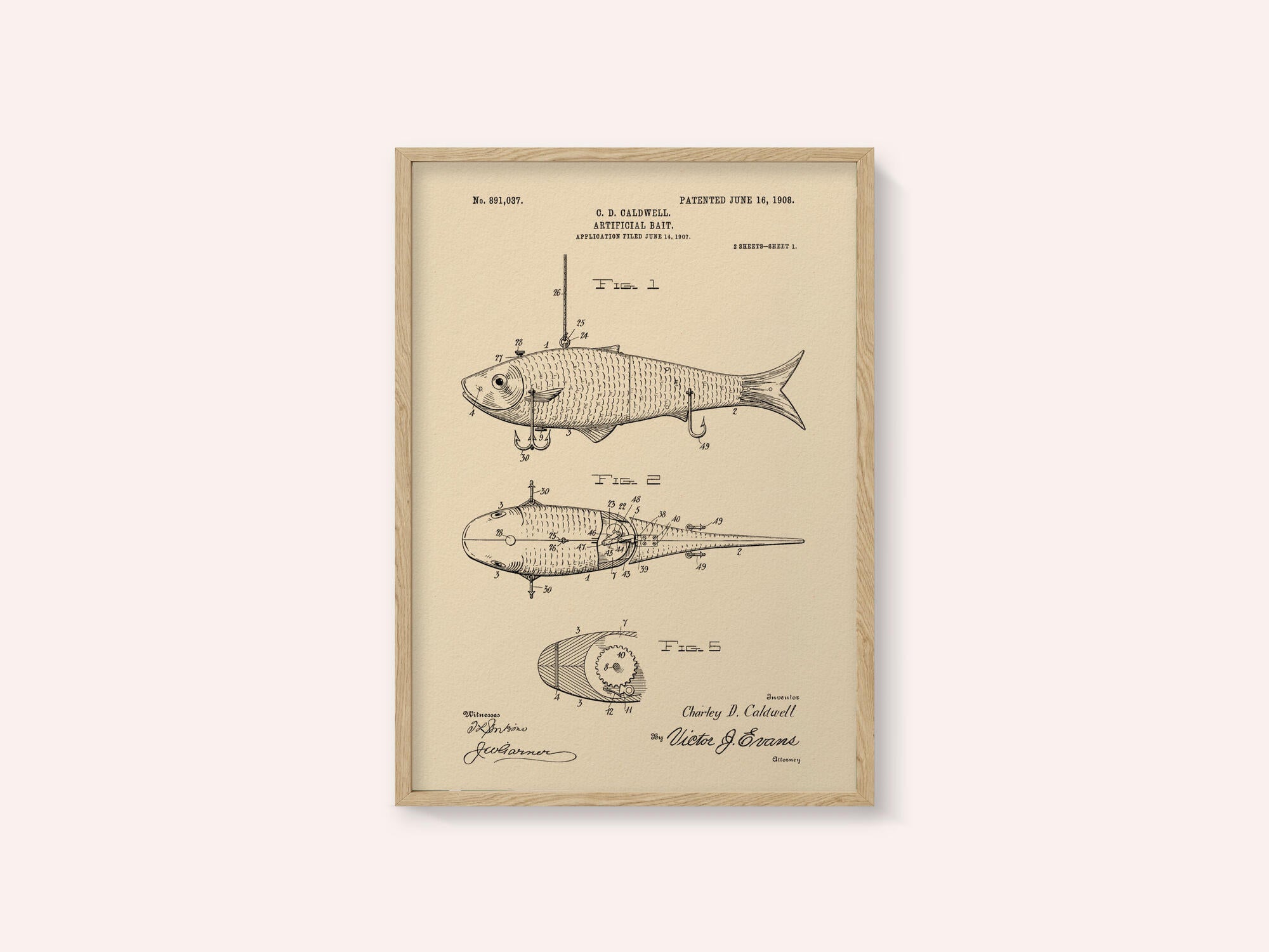 Artificial Bait Patent 1908