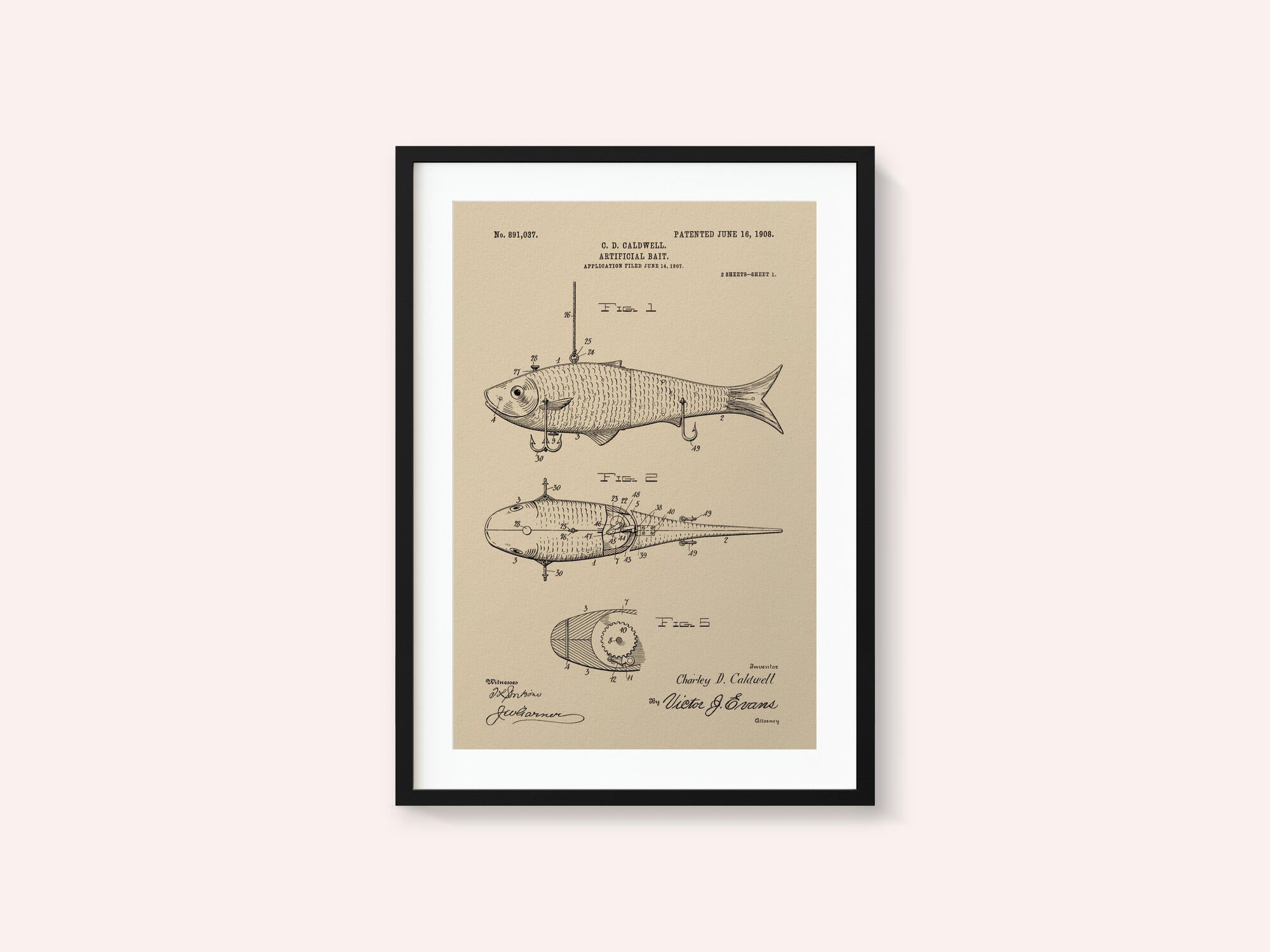 Artificial Bait Patent 1908