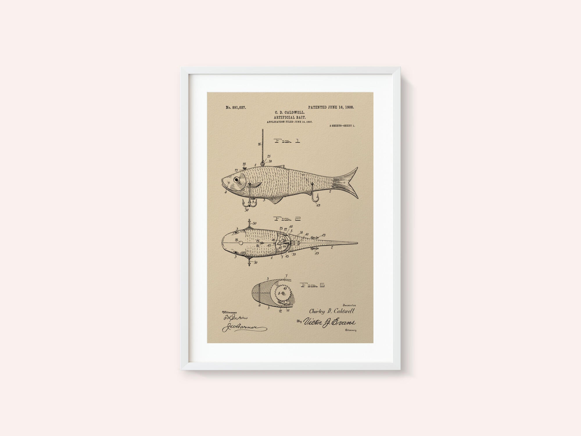Artificial Bait Patent 1908
