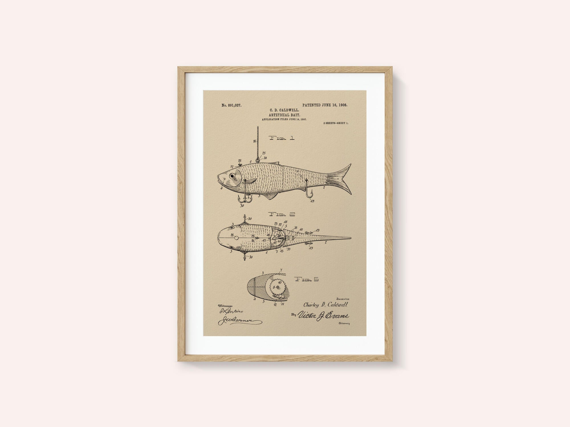 Artificial Bait Patent 1908