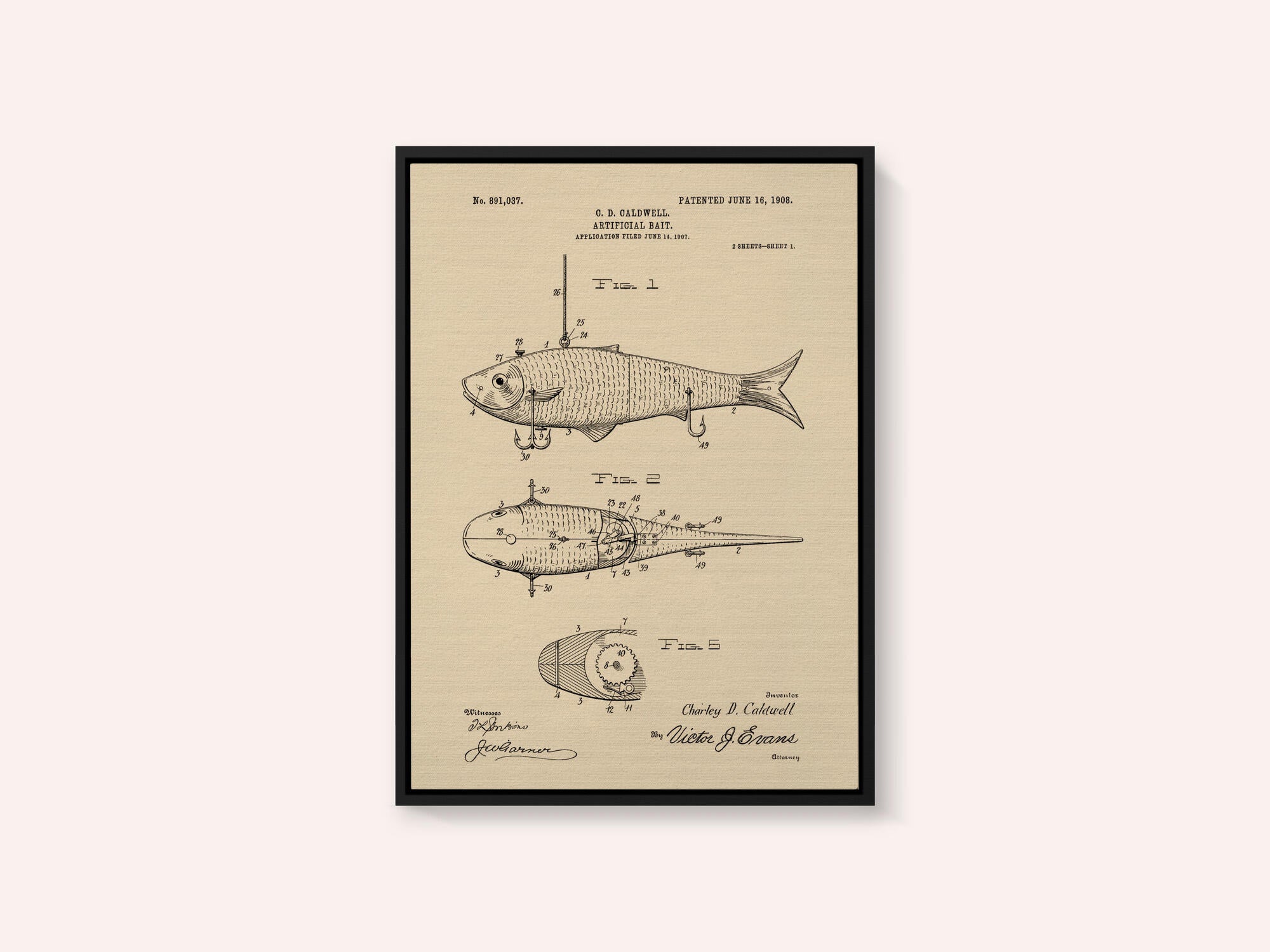 Artificial Bait Patent 1908