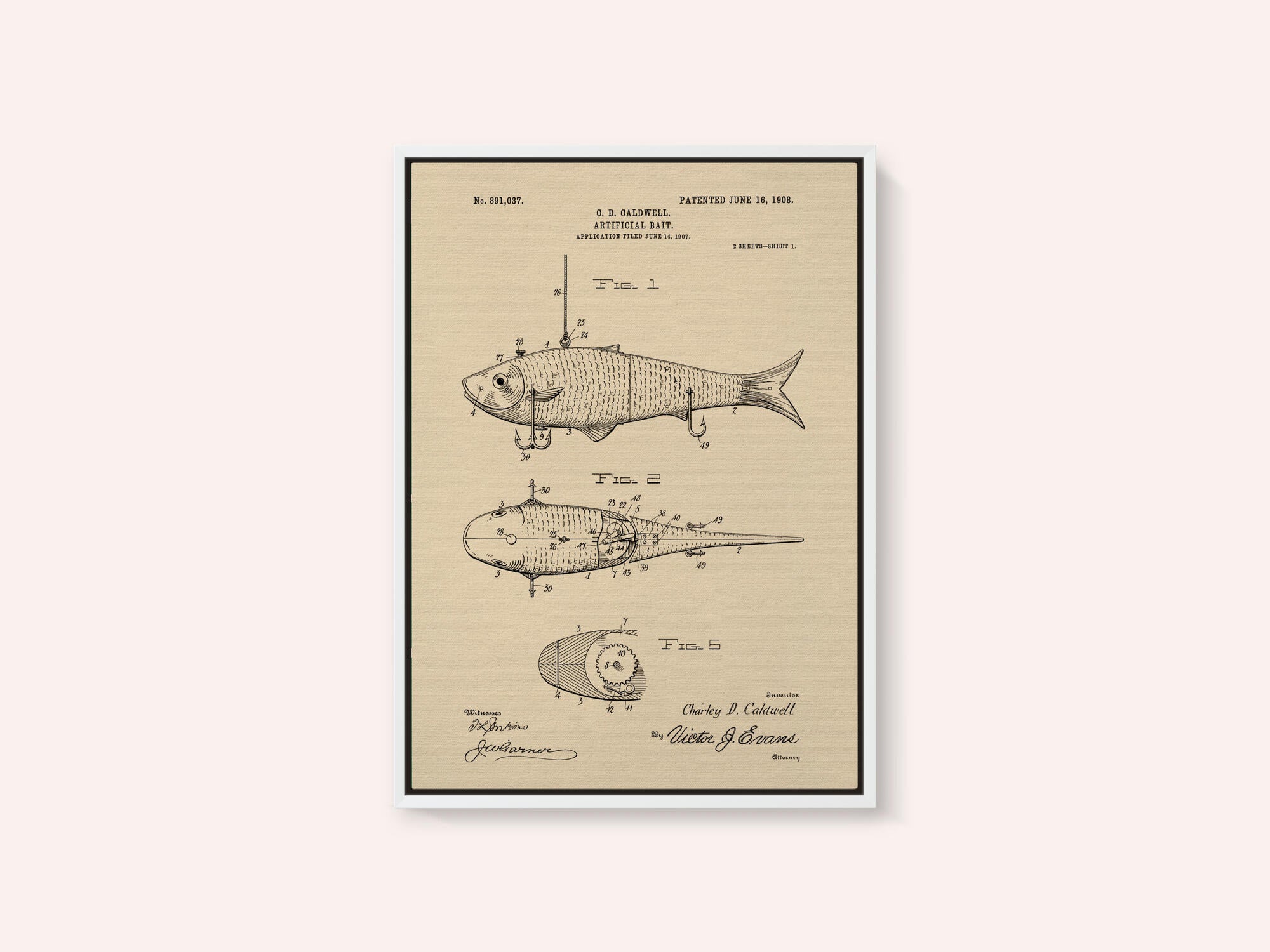 Artificial Bait Patent 1908