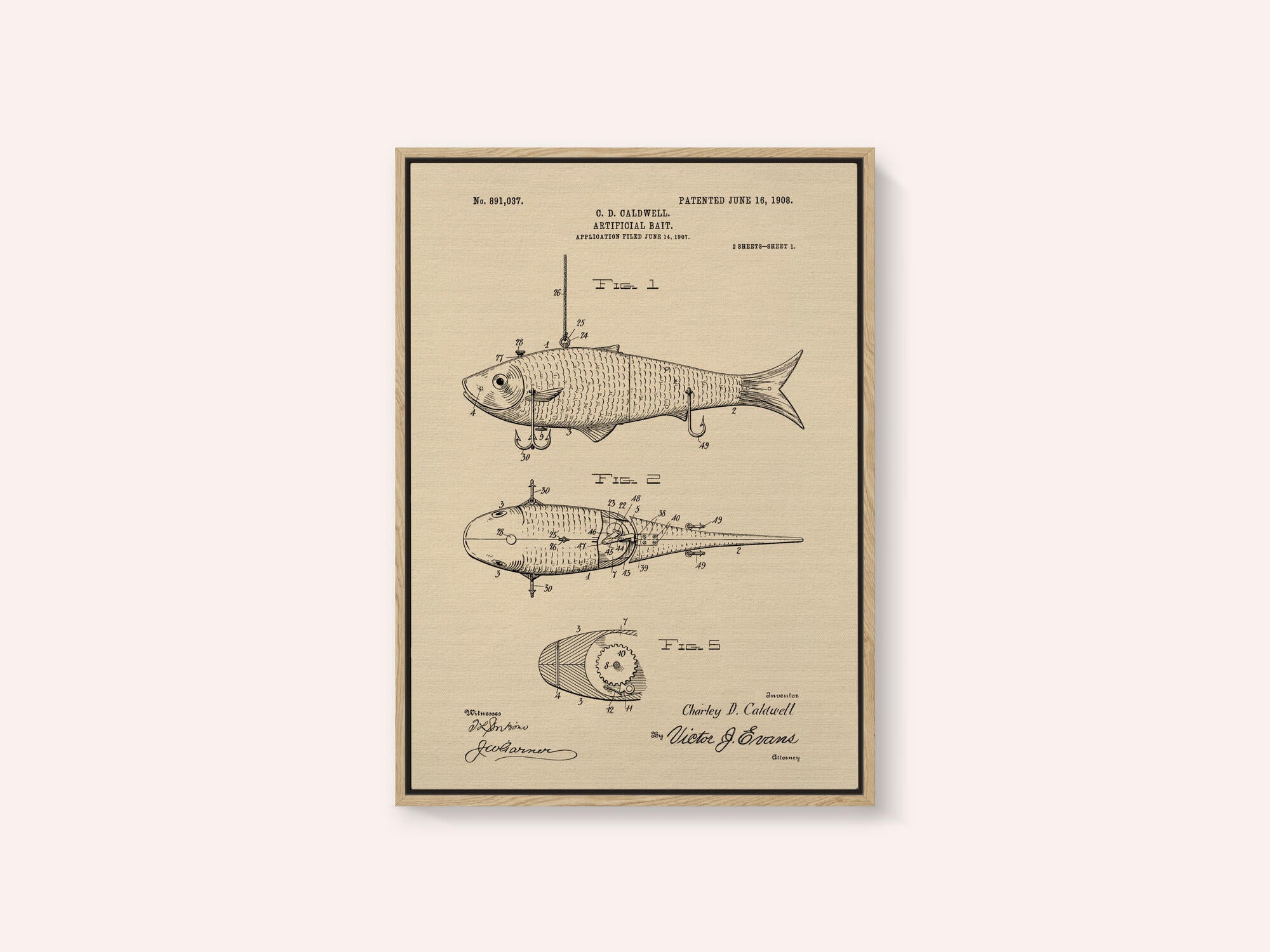 Artificial Bait Patent 1908