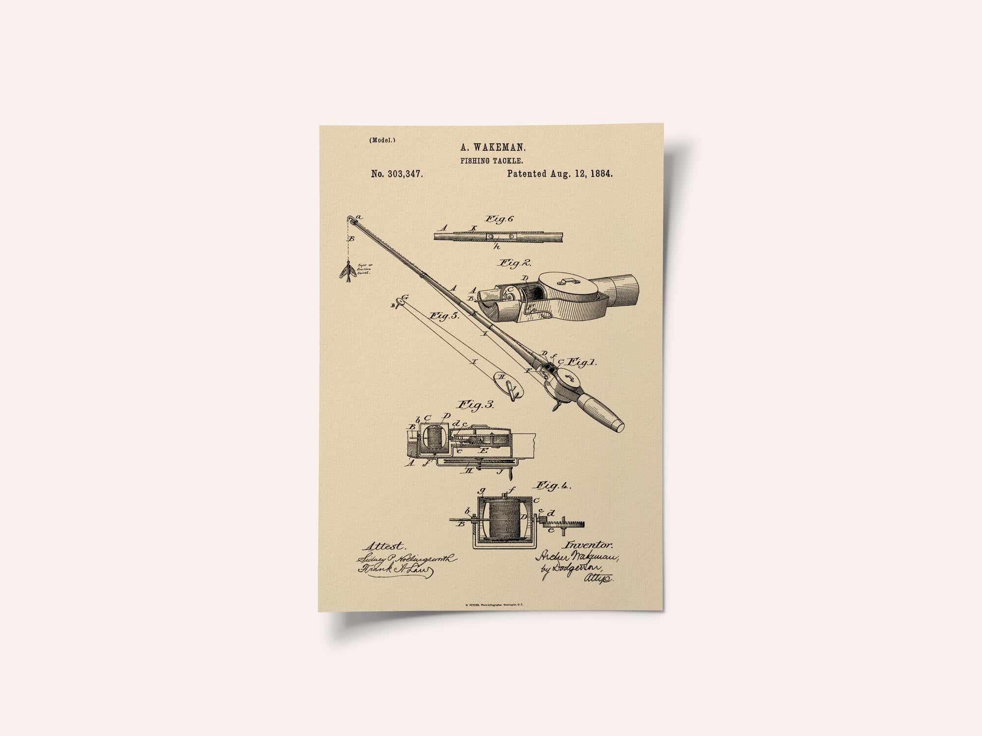 Fishing Tackle Patent 1884