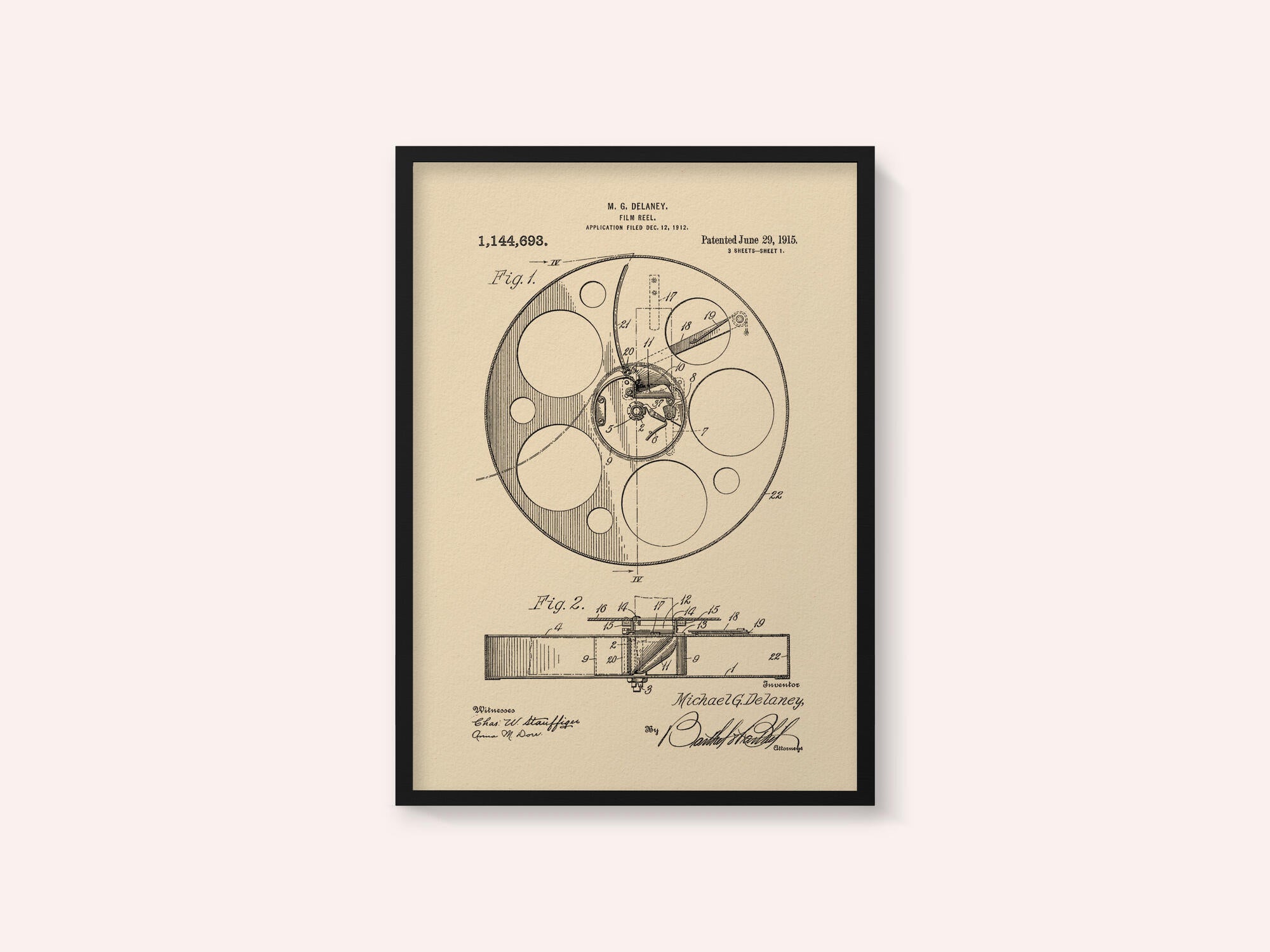 Film Reel Patent 1915