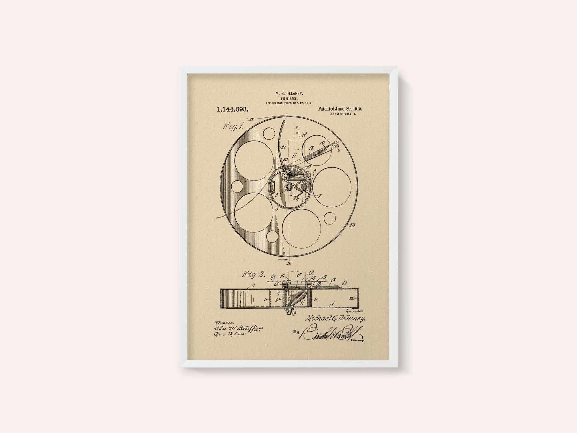 Film Reel Patent 1915