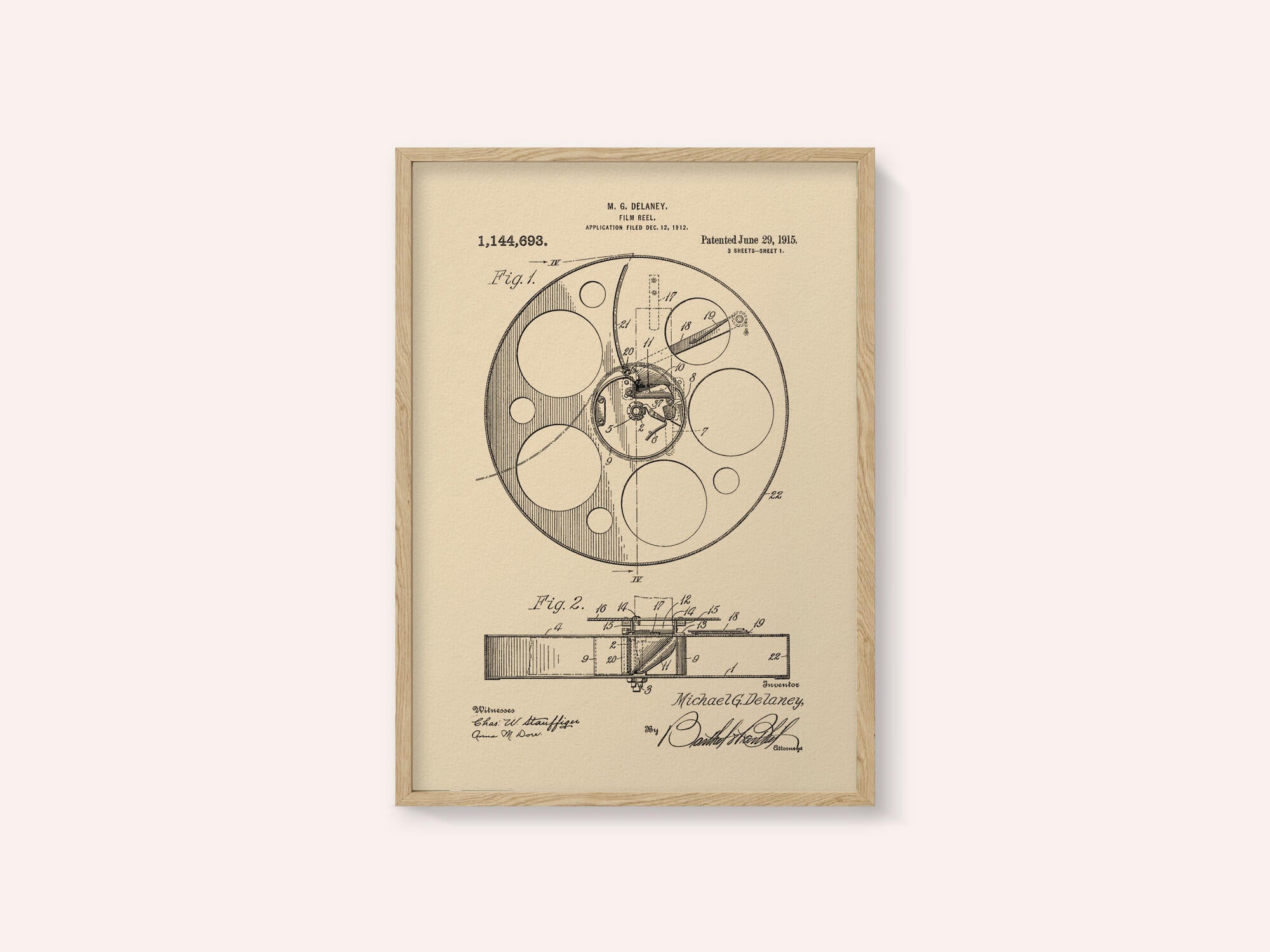 Film Reel Patent 1915