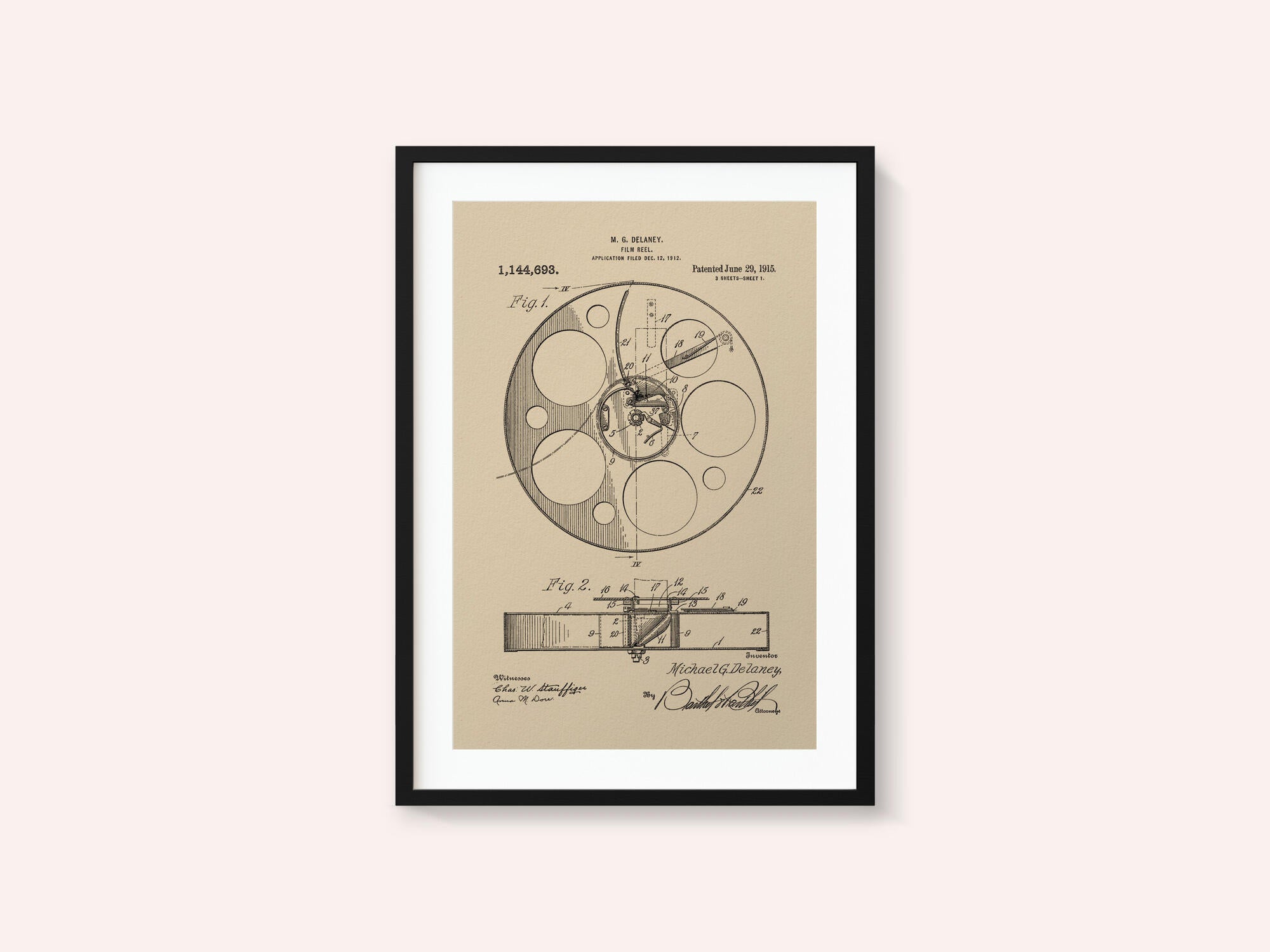 Film Reel Patent 1915
