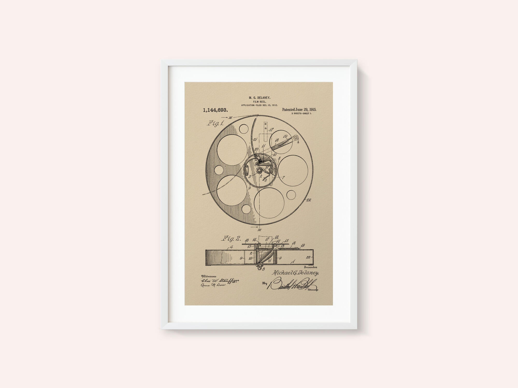Film Reel Patent 1915