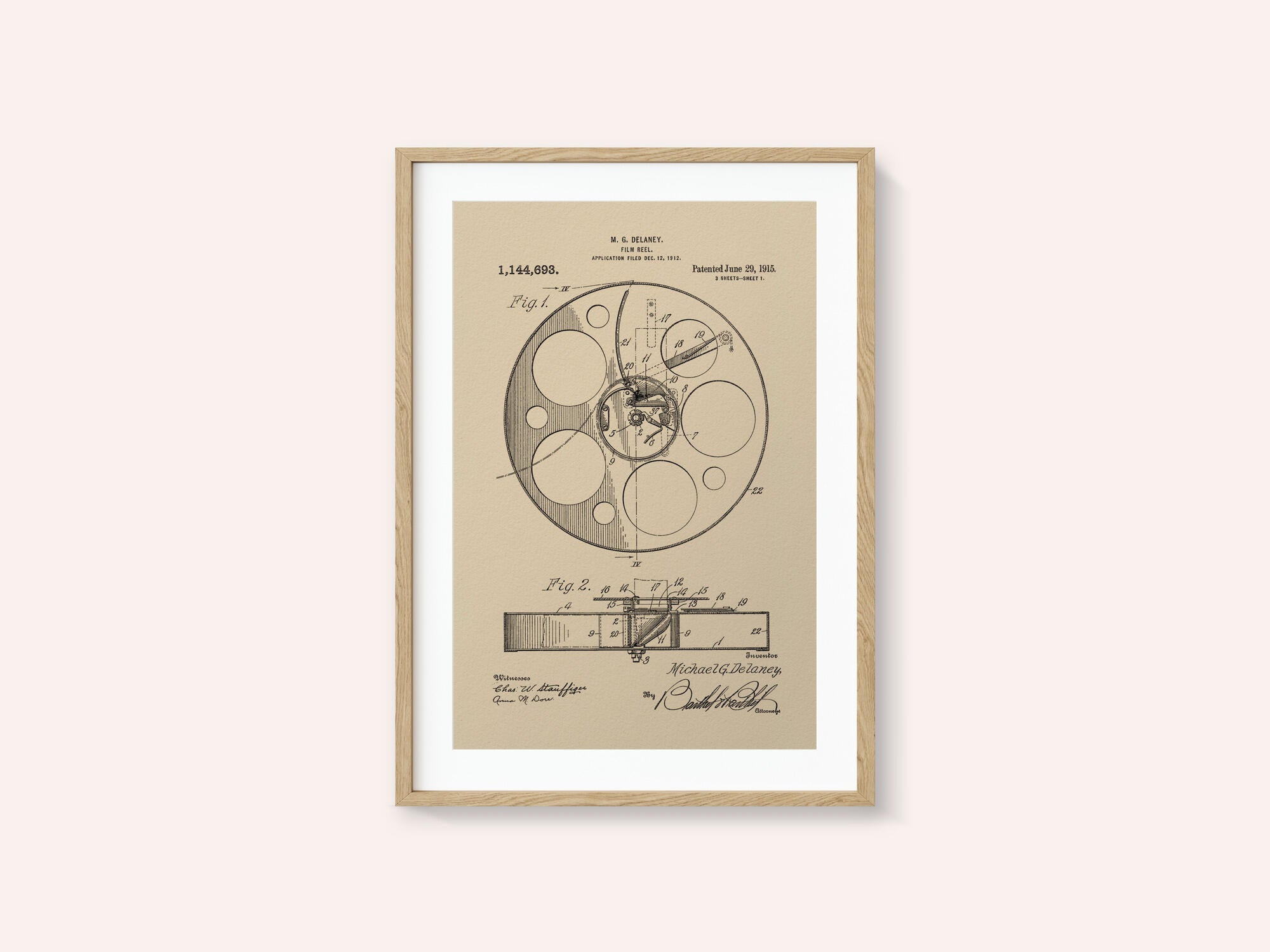 Film Reel Patent 1915