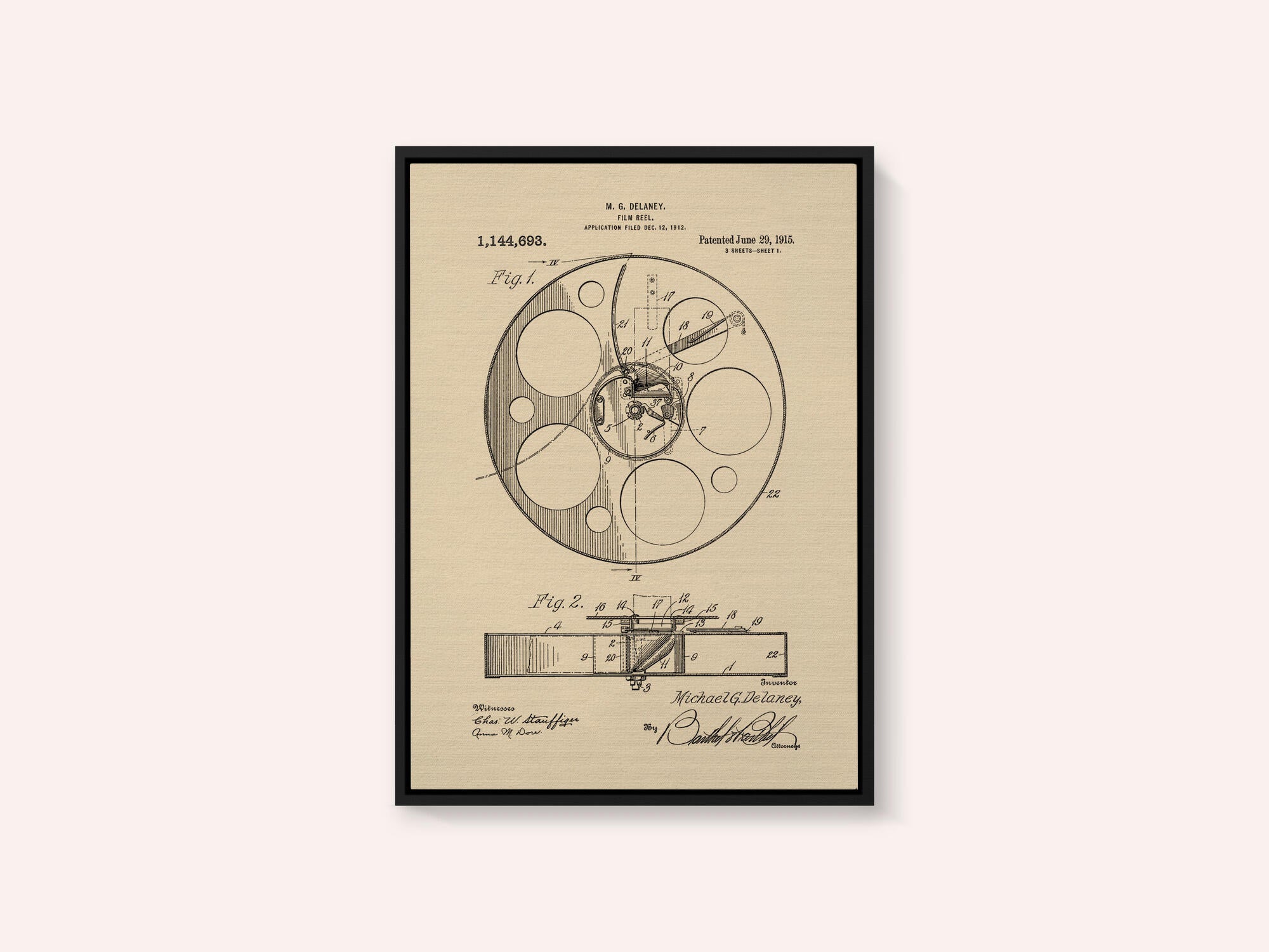 Film Reel Patent 1915