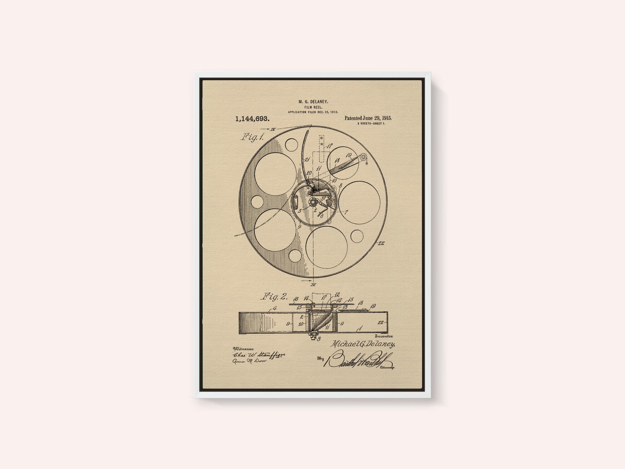 Film Reel Patent 1915