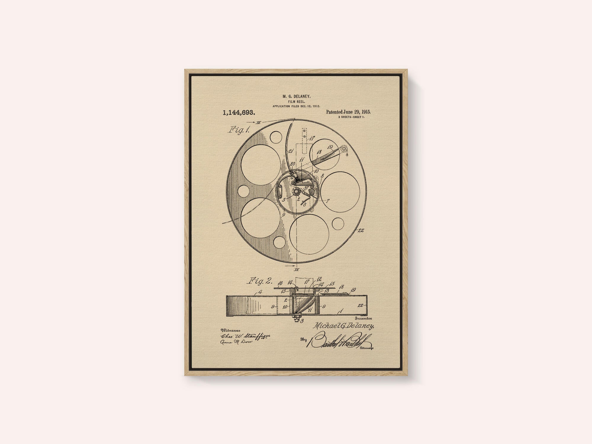 Film Reel Patent 1915